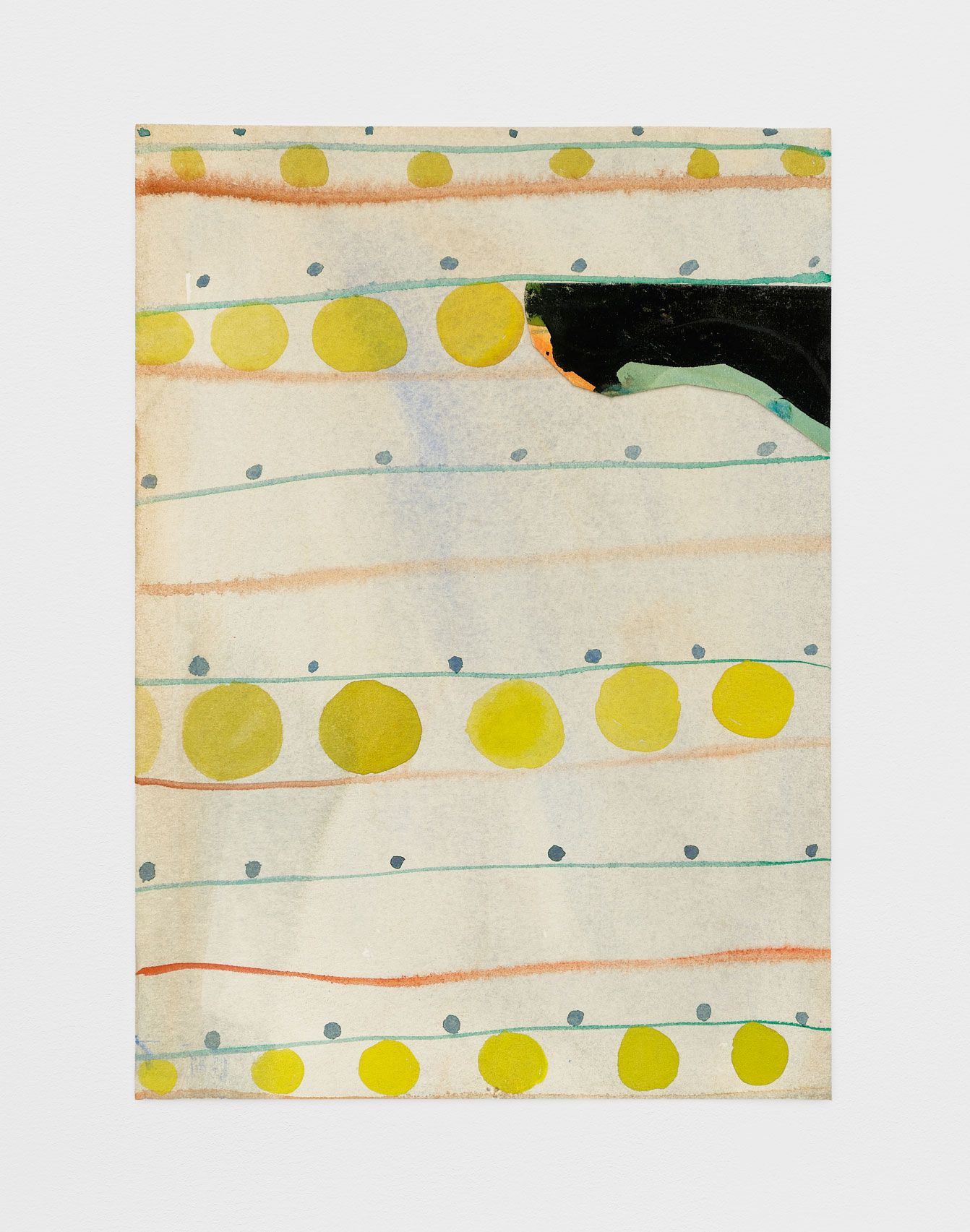 #10, 2019, gouache, pencil on paper, 10 1/2 x 7 1/2 in.