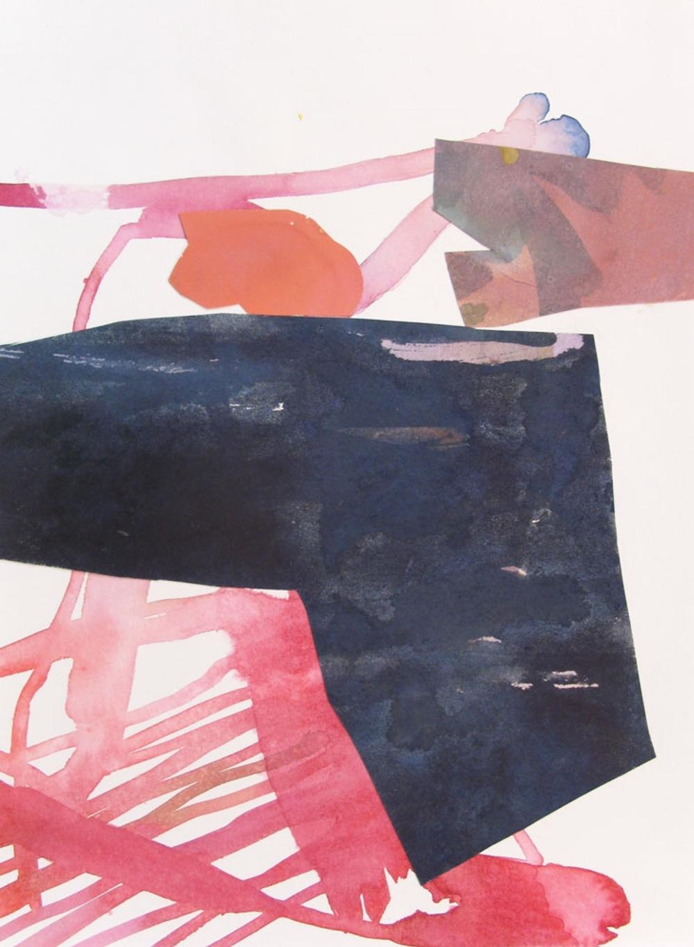 Collage #7, 2010, watercolor, gouache on paper, 11 x 15 in.