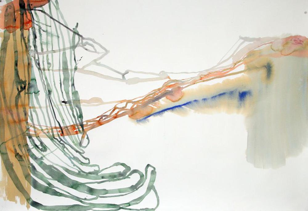 Long Division, 2006, watercolor on paper, 43 x 63 in.