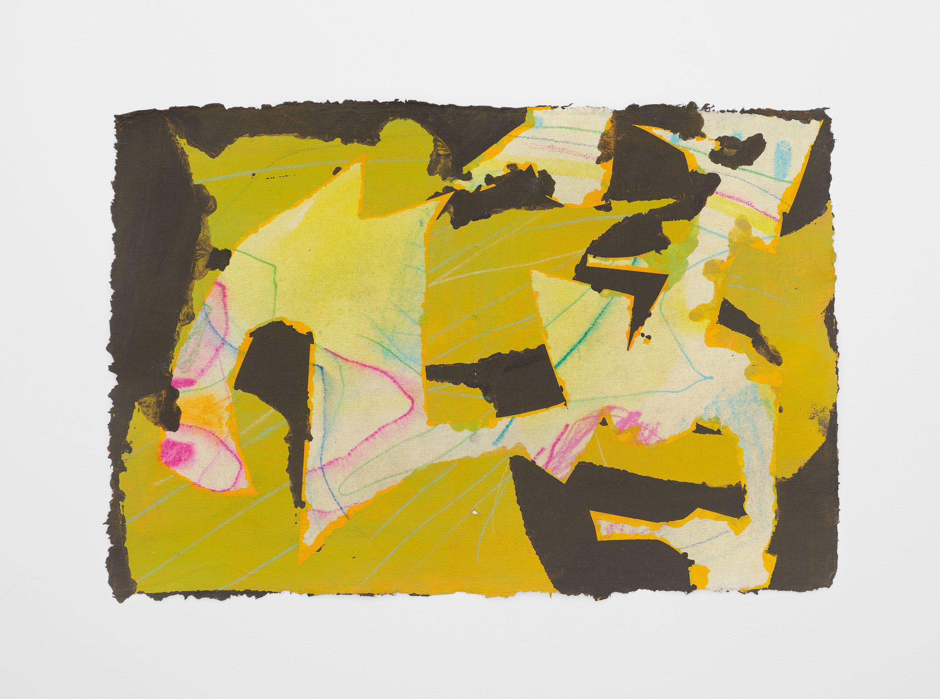 #50, 2024, gouache, flashe, watercolor pencil on paper, 10 1/2 x 15 3/4 in.