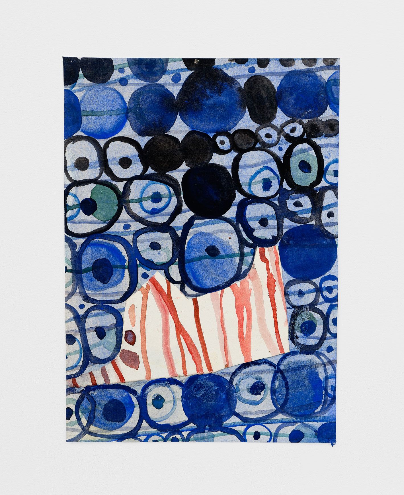 #9, 2019, gouache, pencil on paper, 10 1/2 x 7 1/2 in.