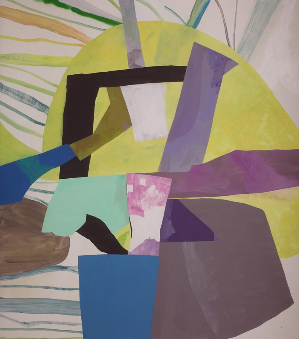 Camouflage, 2010, acrylic and oil on canvas, 90 x 80 in.