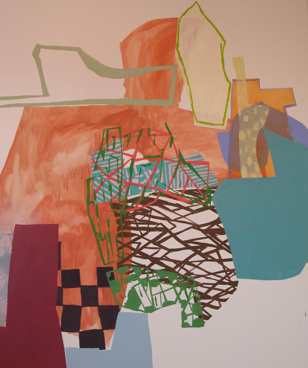 As For Now, 2010, acrylic and oil on canvas, 80 x 70 in.