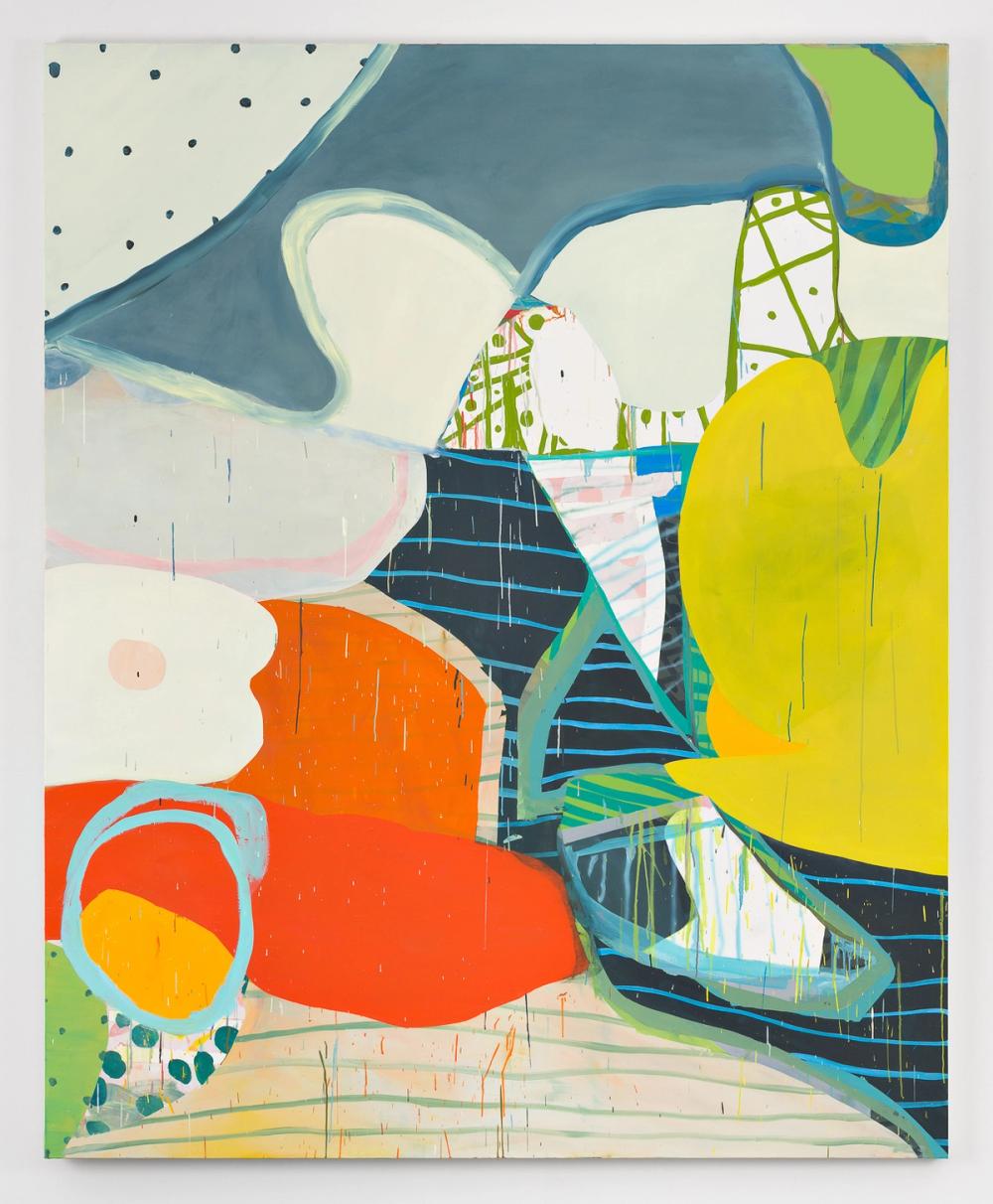 Rookie, 2017, acrylic and oil on canvas, 80 x 65 in.