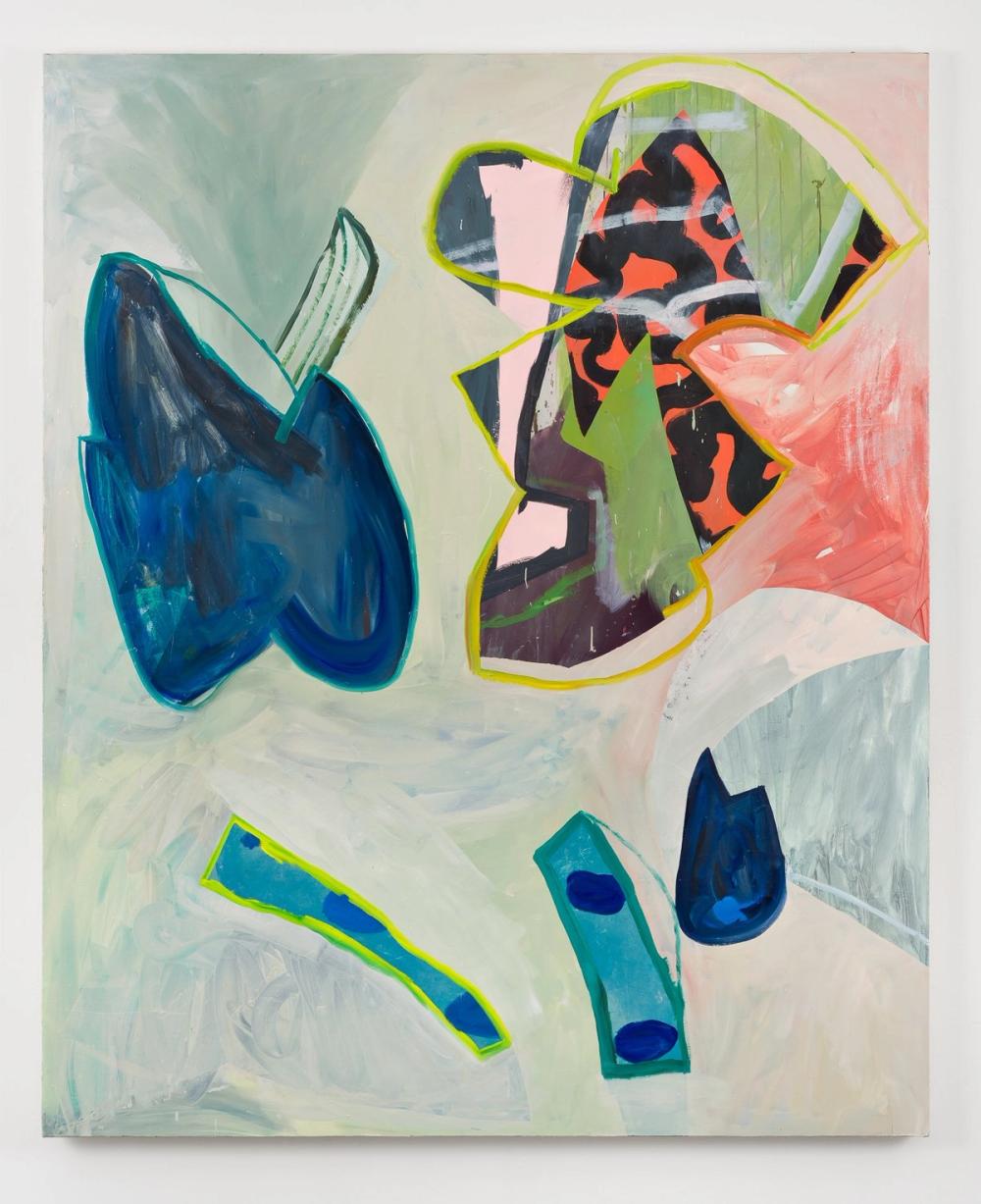 Your Turn, 2016, acrylic and oil on canvas, 90 x 80 in.