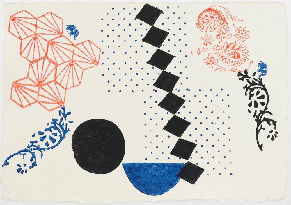 #3, 2018, acrylic on paper, 14 1/2 x 20 1/2 in.