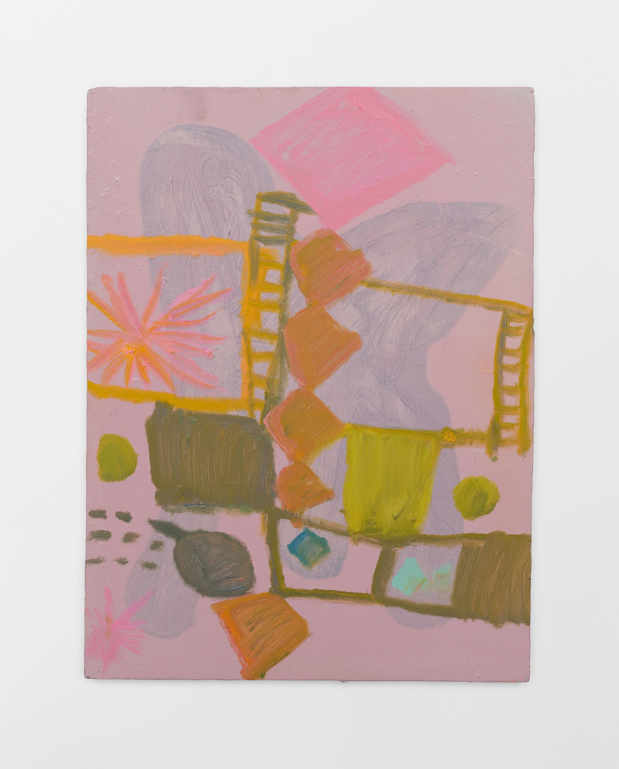 Present M, 2026, oil on panel, 16 x 12 in.