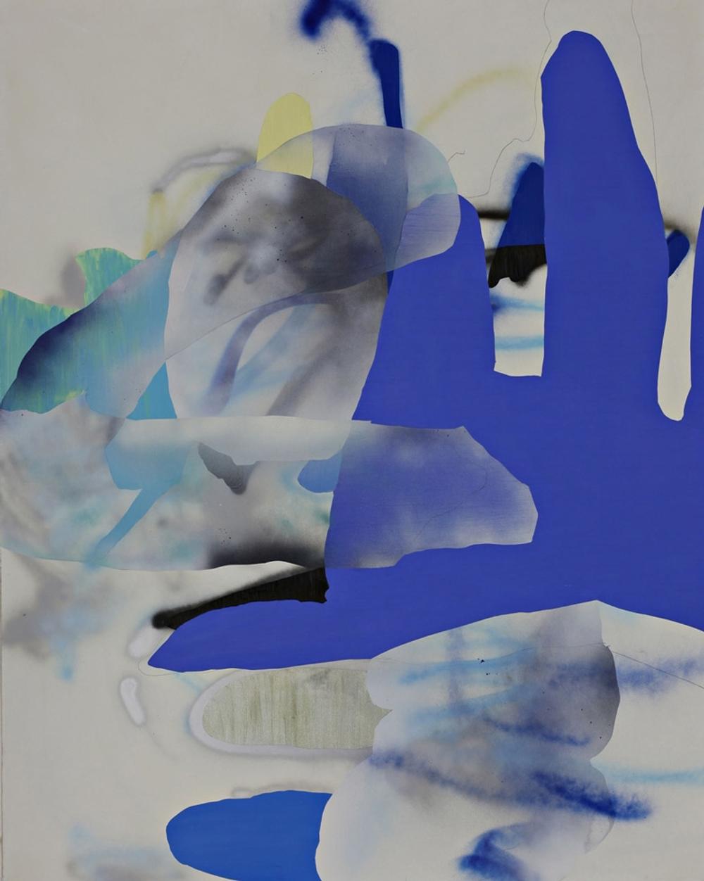 Zigzag, 2011, acrylic and oil on canvas, 55 x 45 in.
