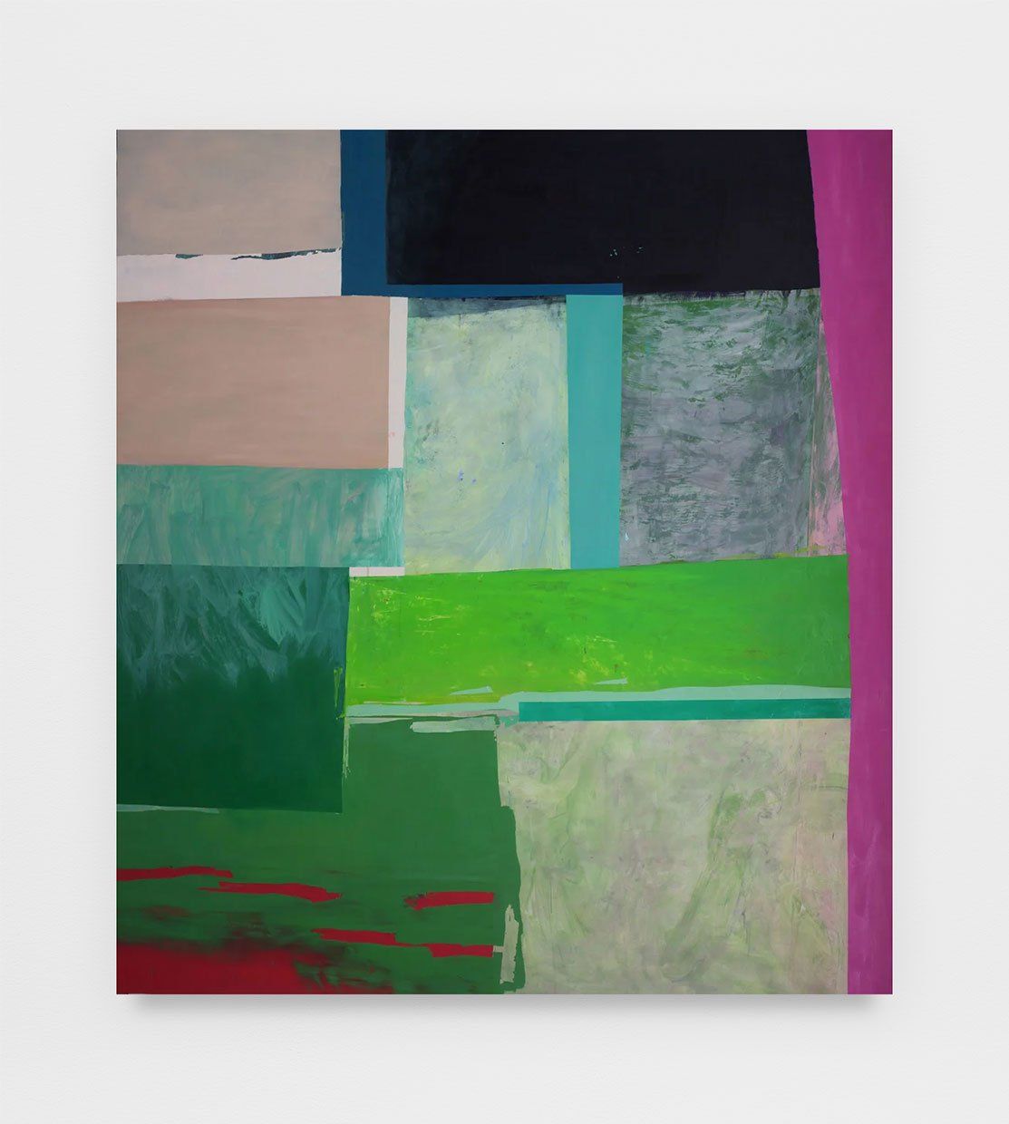 Path Pink, 2013, oil on panel, 90 x 80 in.