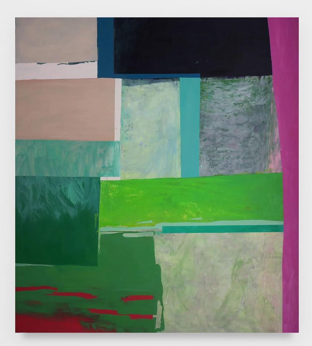Path Pink, 2013, oil on panel, 90 x 80 in.