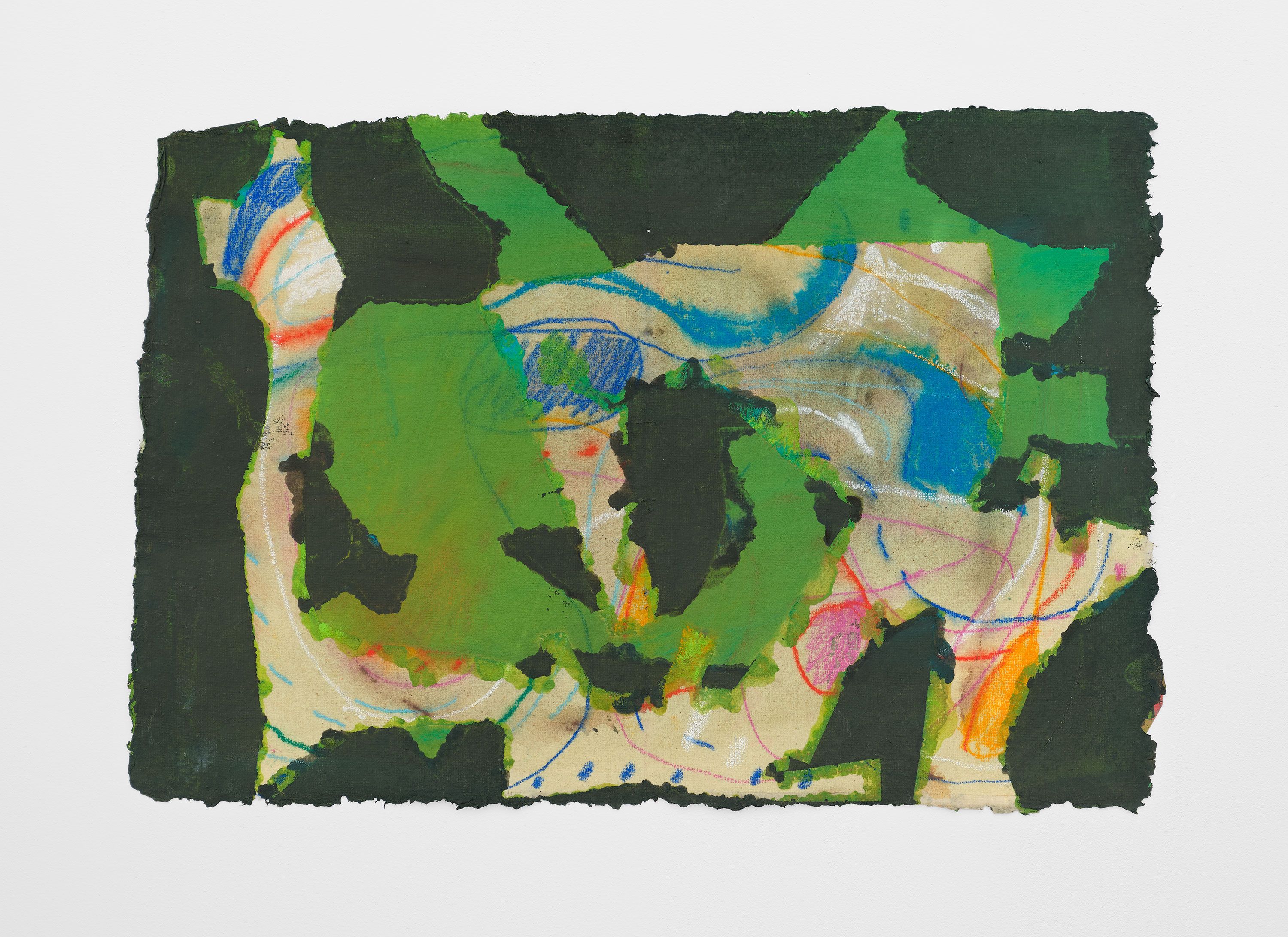 #32Bg, 2024, gouache, flashe, pencil on paper 9 1/4 x 14 1/2 in.