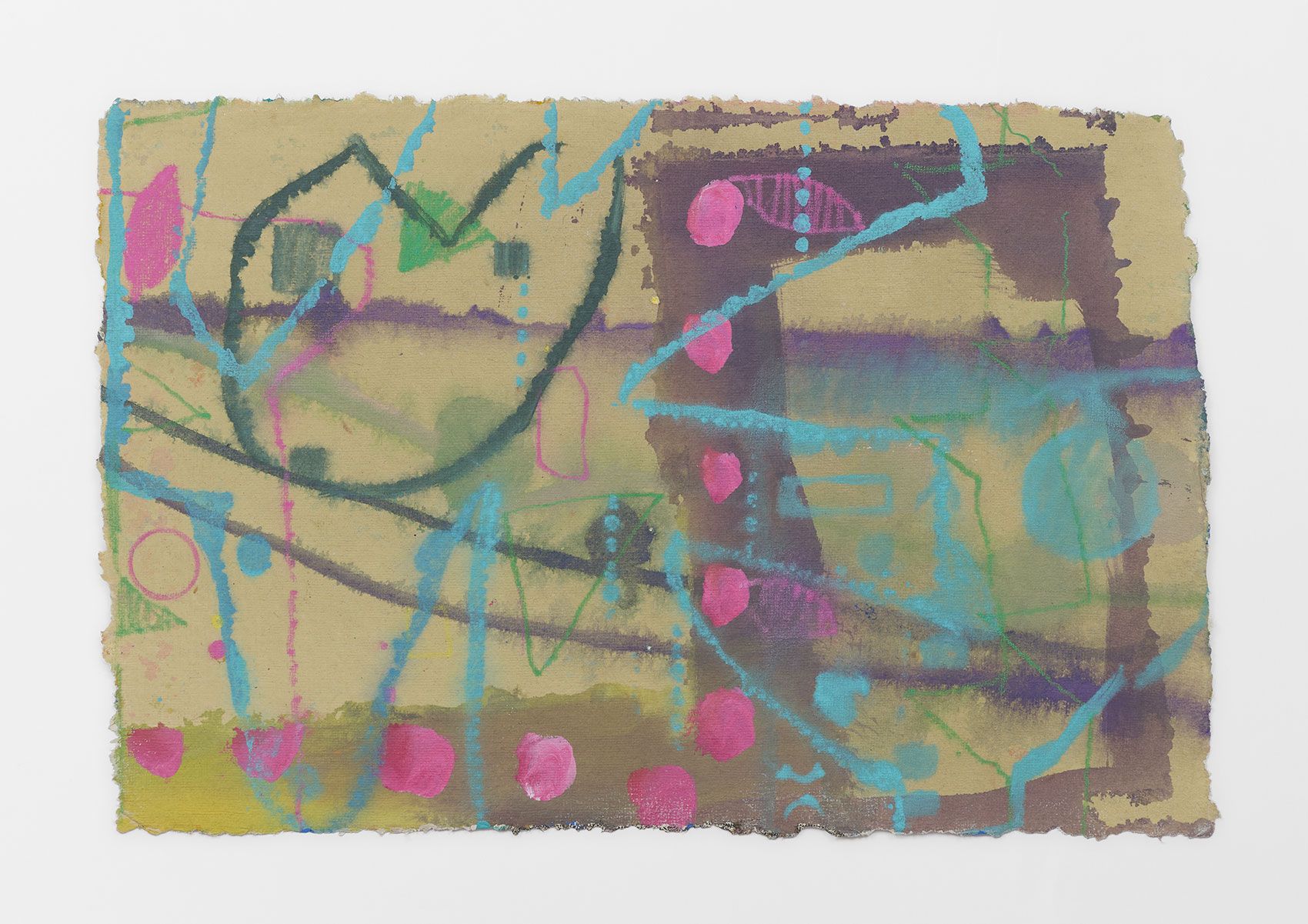Chance Q, 2022, watercolor and gouache on Indian paper, 9 3/4 x 14 1/2 in.