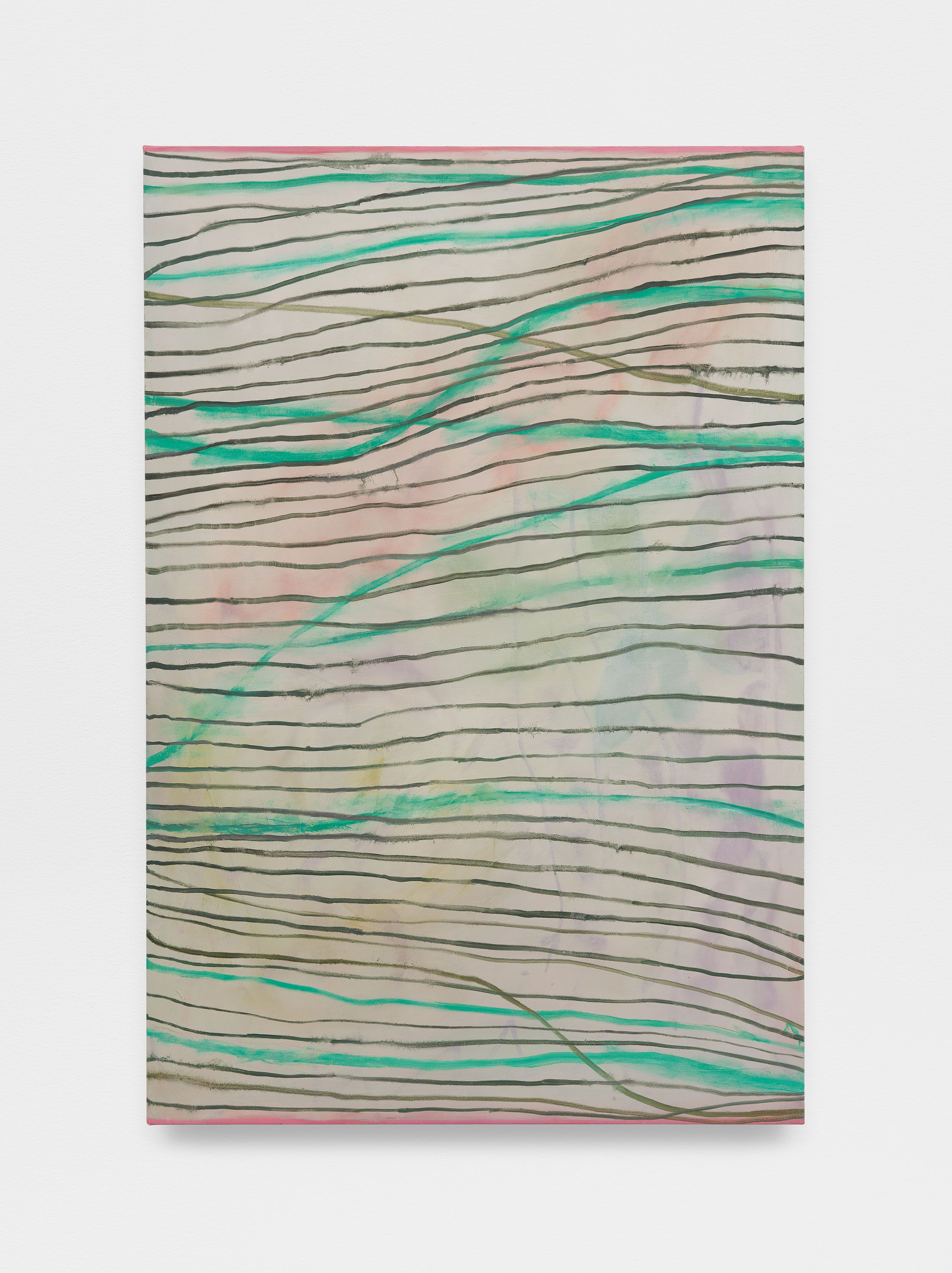 Open Secret 2 (Where), 2025, acrylic, oil on canvas, 49 x 33 in.