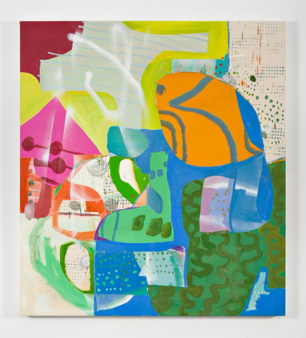Calling Out, 2019, acrylic and oil on canvas, 50 x 45 in.