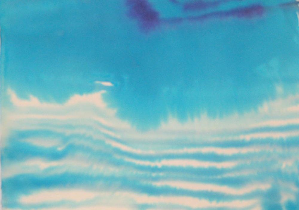 Flourite, 2009, watercolor on paper, 12 x 16 in.