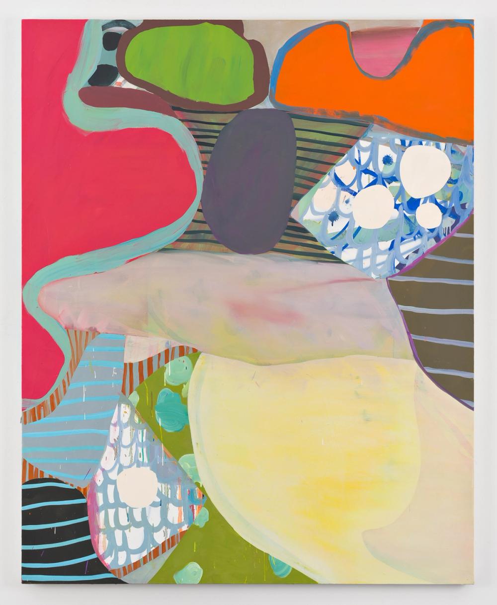 Jumble P, 2017, acrylic and oil on canvas, 60 x 48 in.