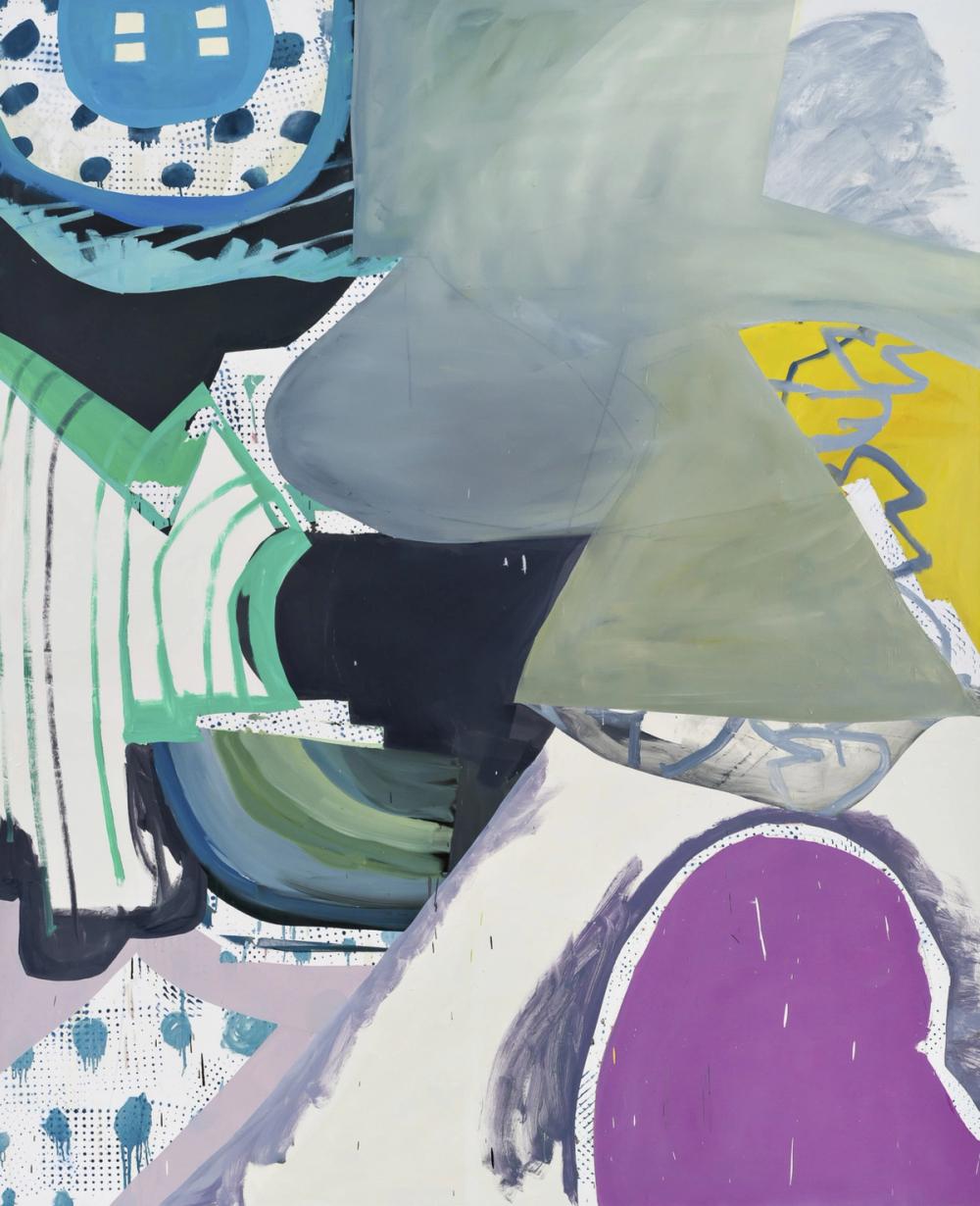 Planet Zero, 2019, acrylic and oil on canvas, 80 x 70 in.