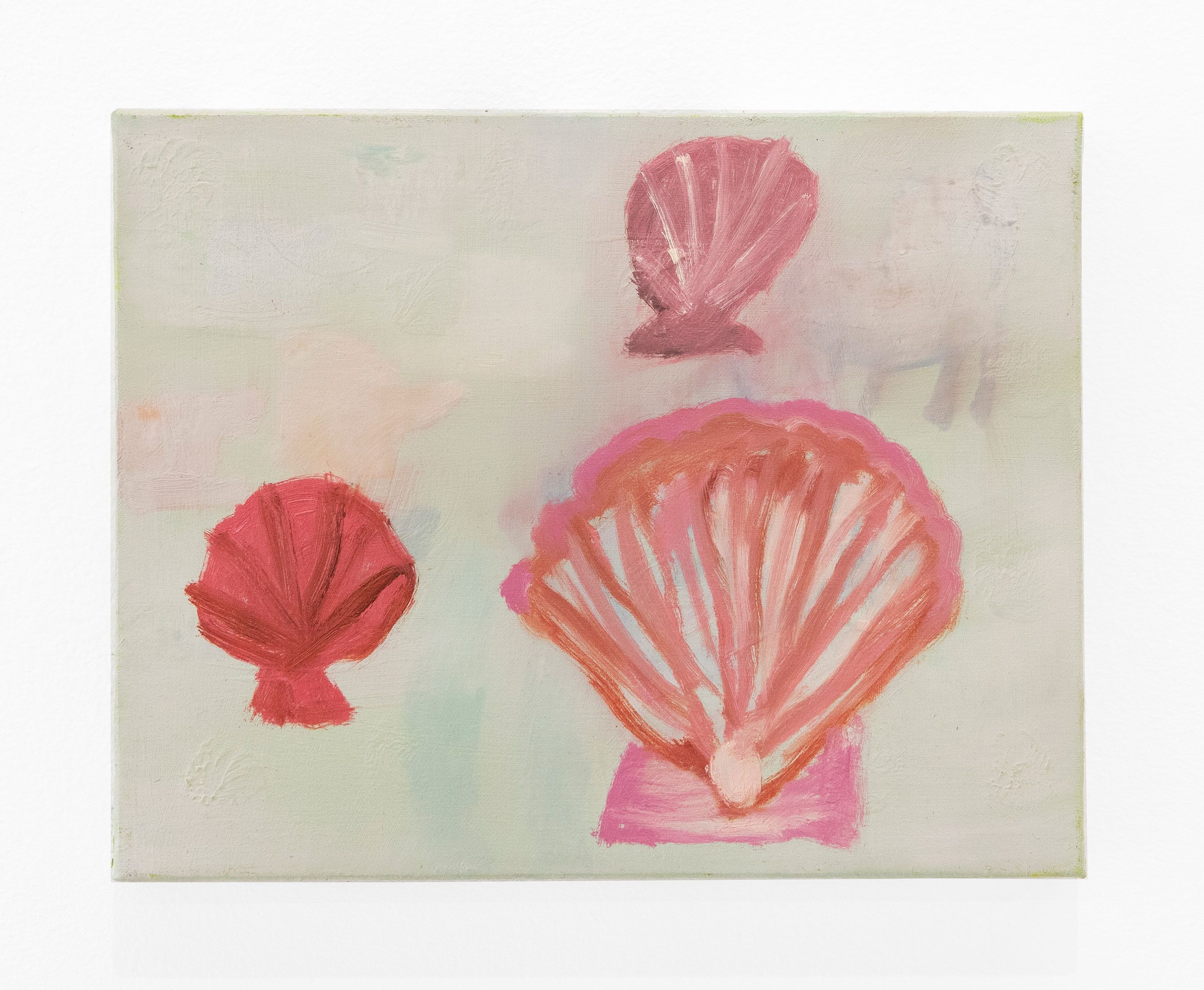 Three Shells, 2026, oil on linen, 8 x 10 in.