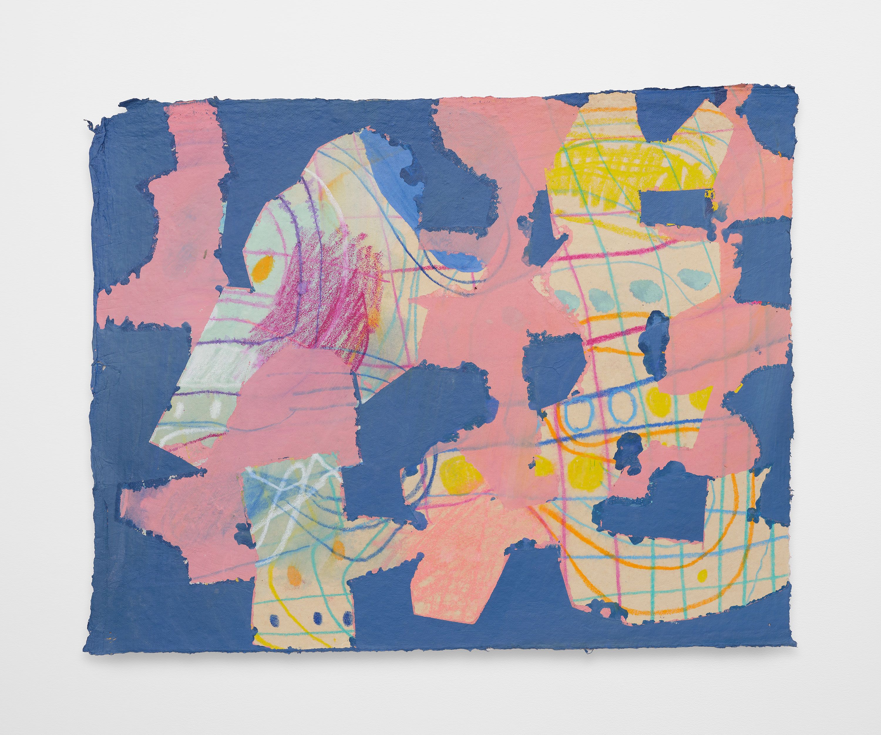  #14Pb, 2024, gouache, flashe, watercolor, and pencil on paper, 13 x 16 in.