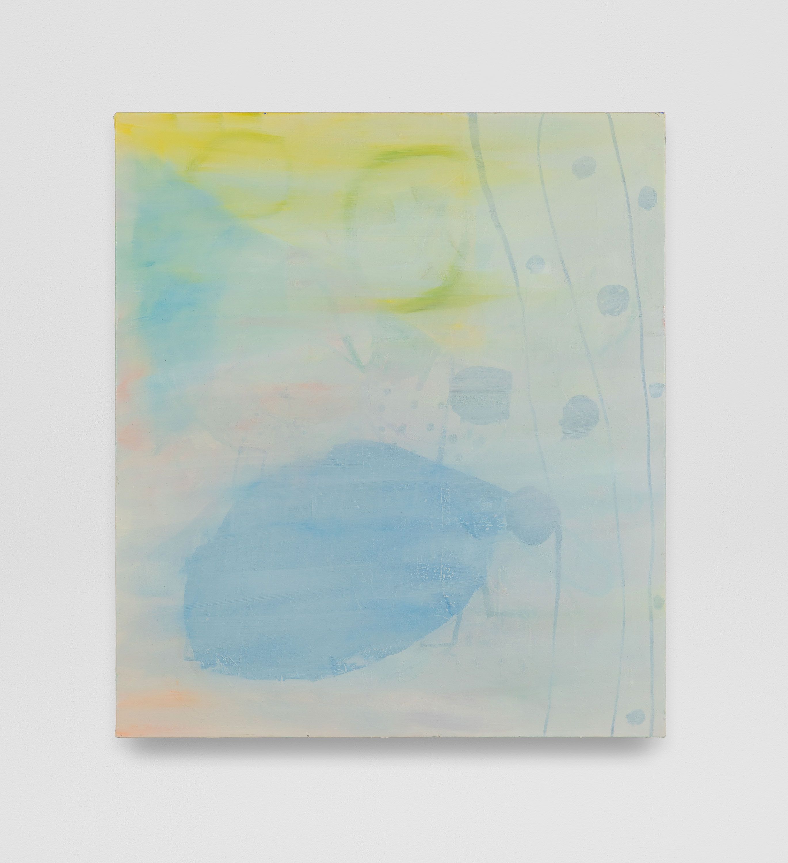 Run On Silence, 2024-25, oil on linen, 34 x 30 in.