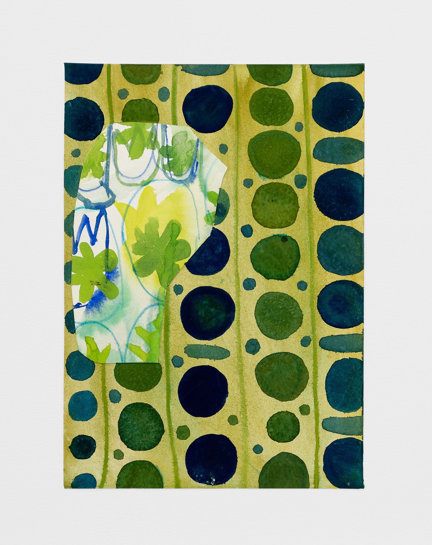 #16, 2019, gouache, pencil on paper, 10 1/2 x 7 1/2 in.