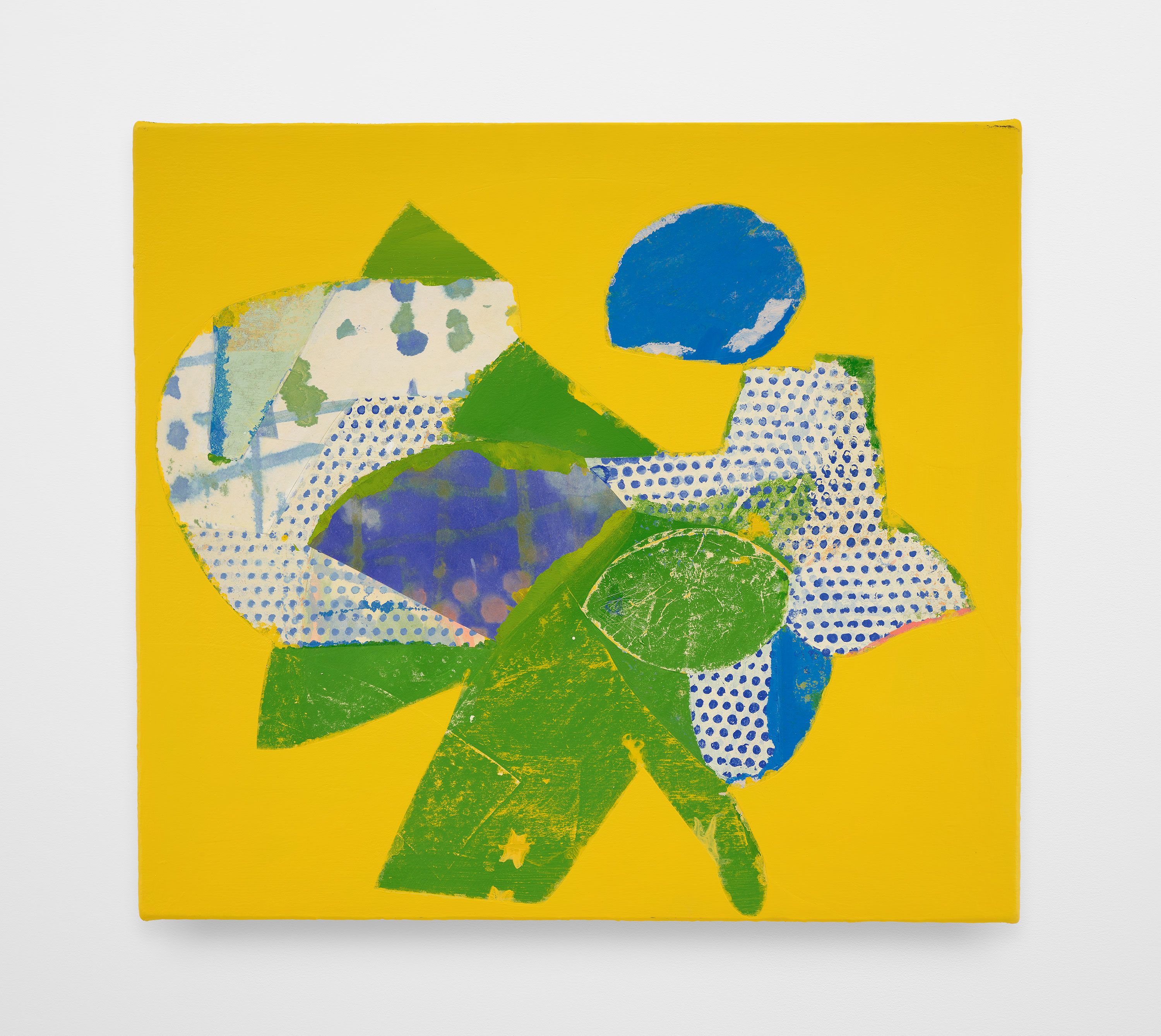 Definitely Maybe, 2025, acrylic, flashe, gouache, on canvas 18 x 20 in.