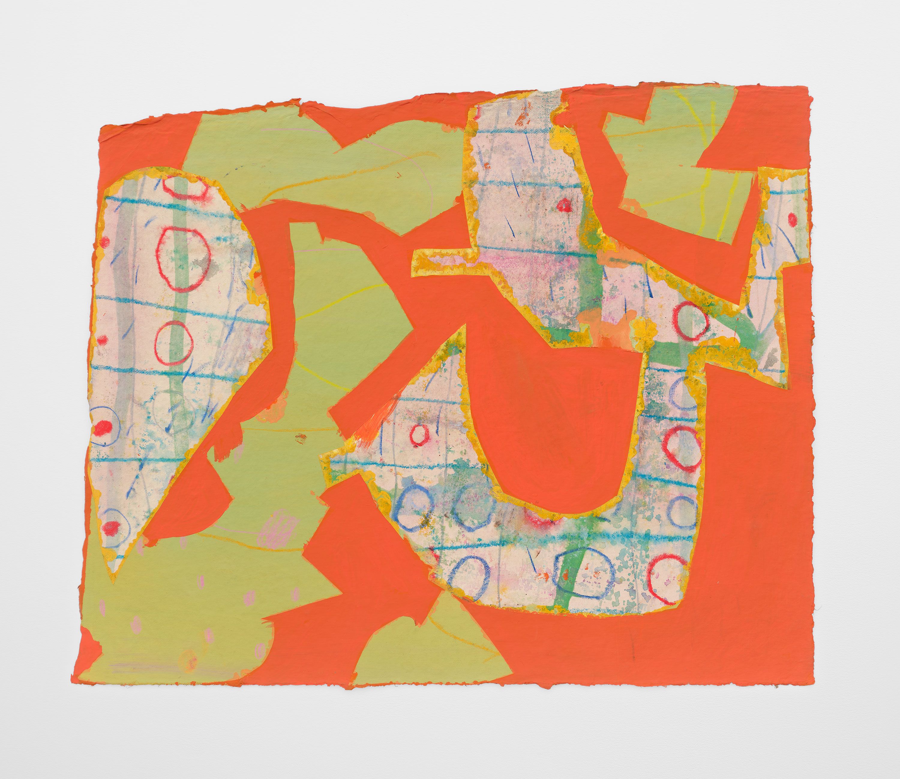 #27Or, 2024, gouache, flashe, watercolor, and pencil on paper, 13 x 16 in.