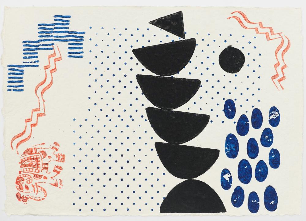 #6, 2018, acrylic on paper, 14 1/2 x 20 1/2 in.