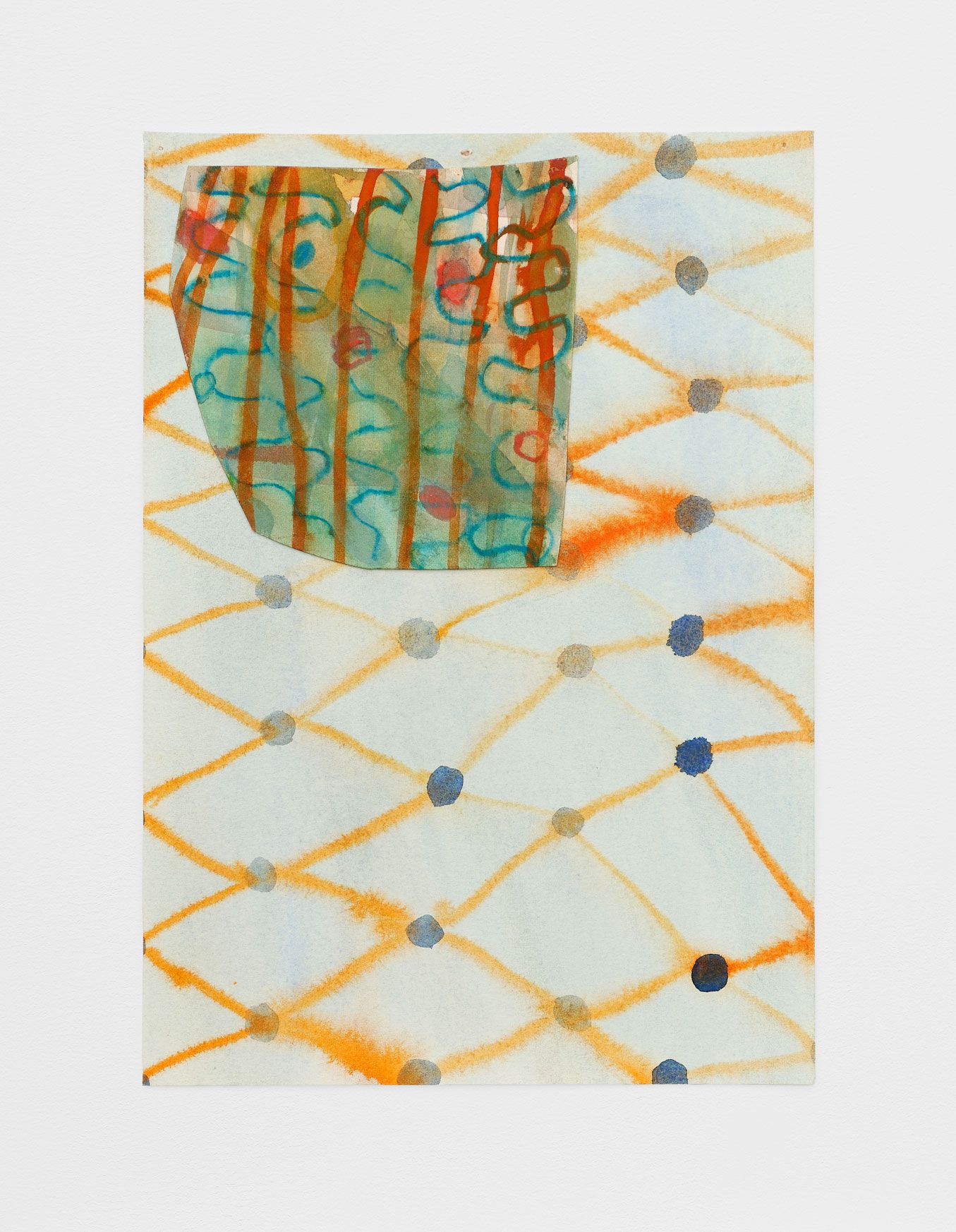 #1, 2019, gouache, pencil on paper, 10 1/2 x 7 1/2 in.