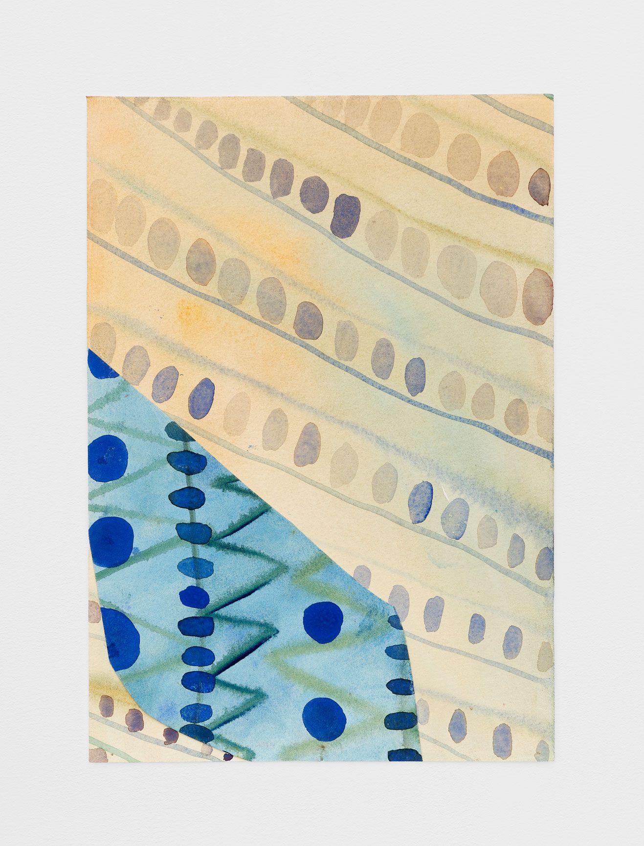 #22, 2019, gouache, pencil on paper, 10 1/2 x 7 1/2 in.