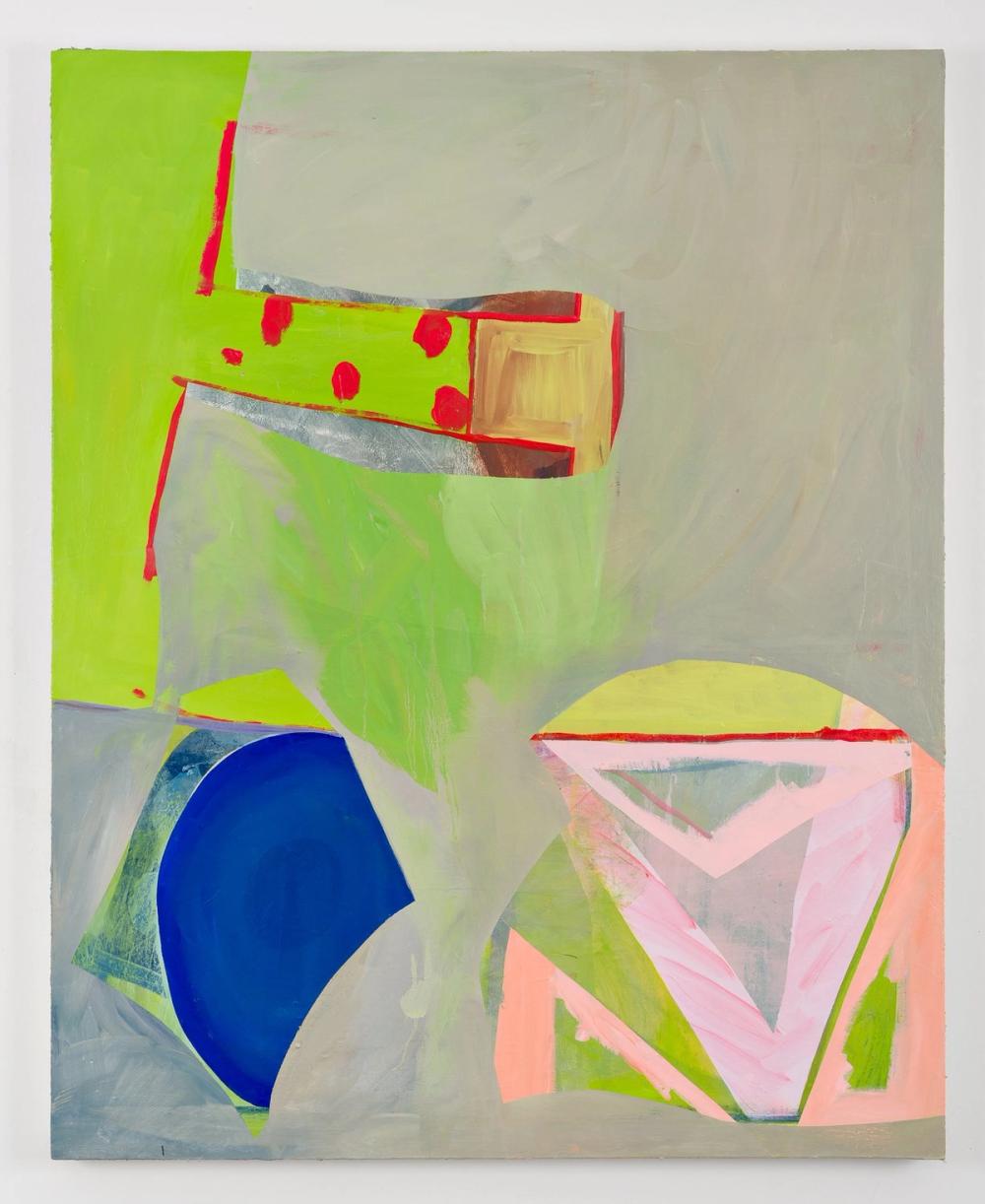 Chartreuse, 2016, acrylic and oil on canvas, 90 x 80 in.