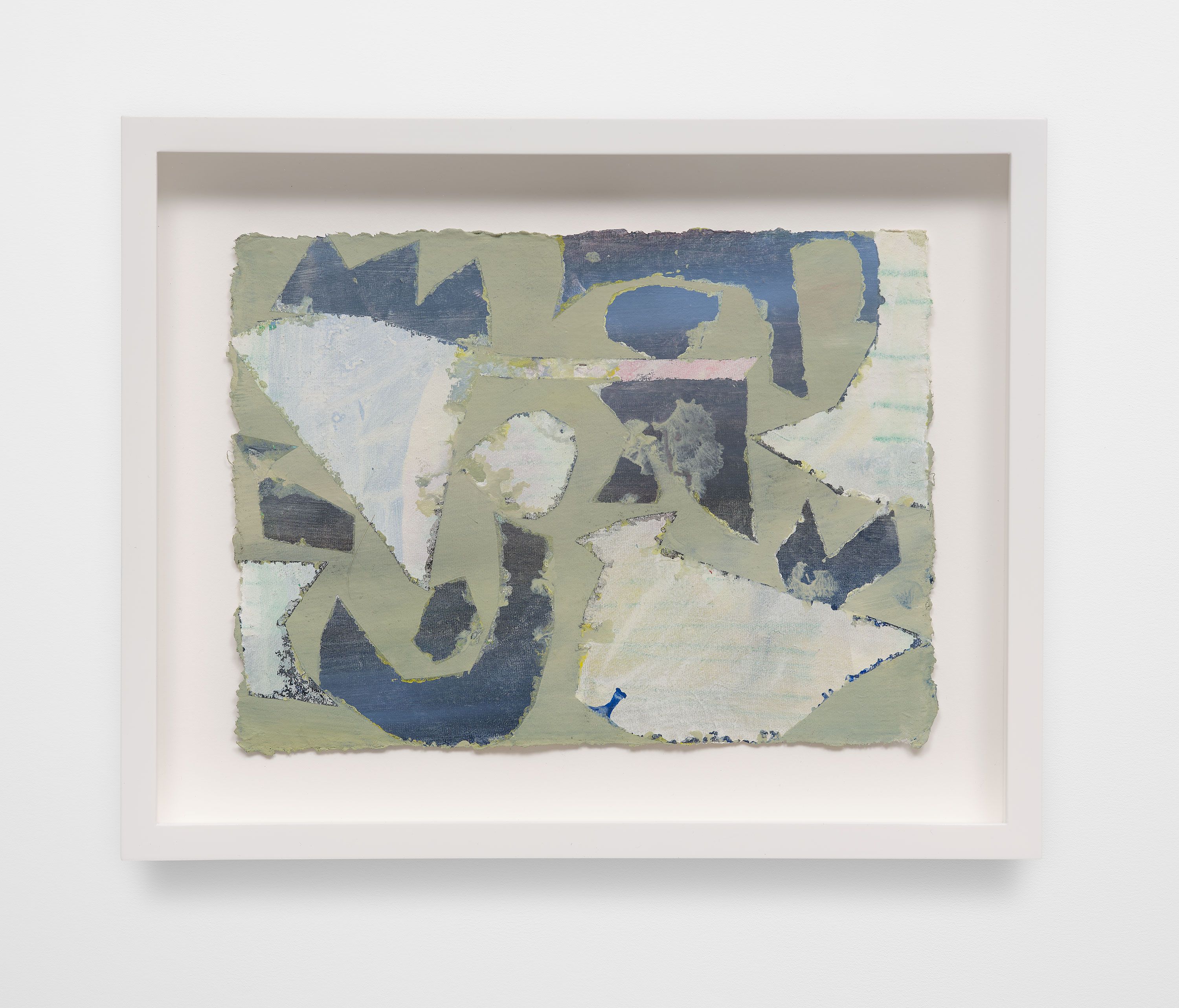 #28 Grey, 2024, gouache, flashe, pencil on paper 7.5 x 10 in.