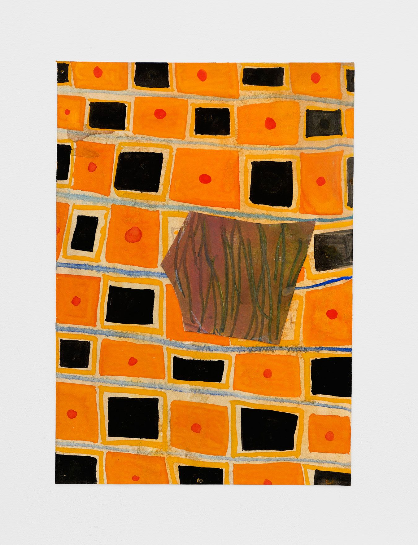 #5, 2019, gouache, pencil on paper, 10 1/2 x 7 1/2 in.