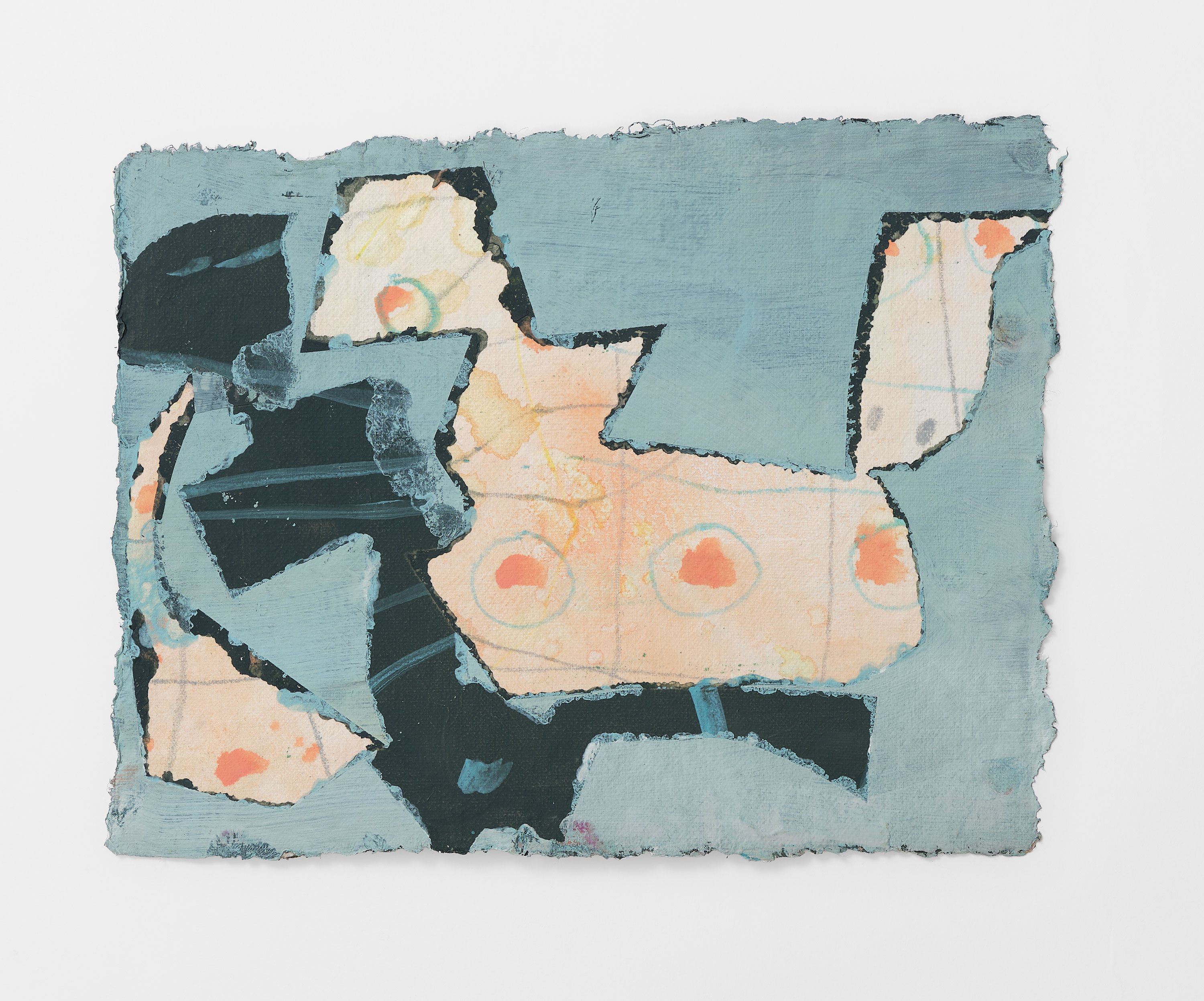 #7 GreyB, 2024, gouache, flashe, pencil on paper 7.5 x 10 in.