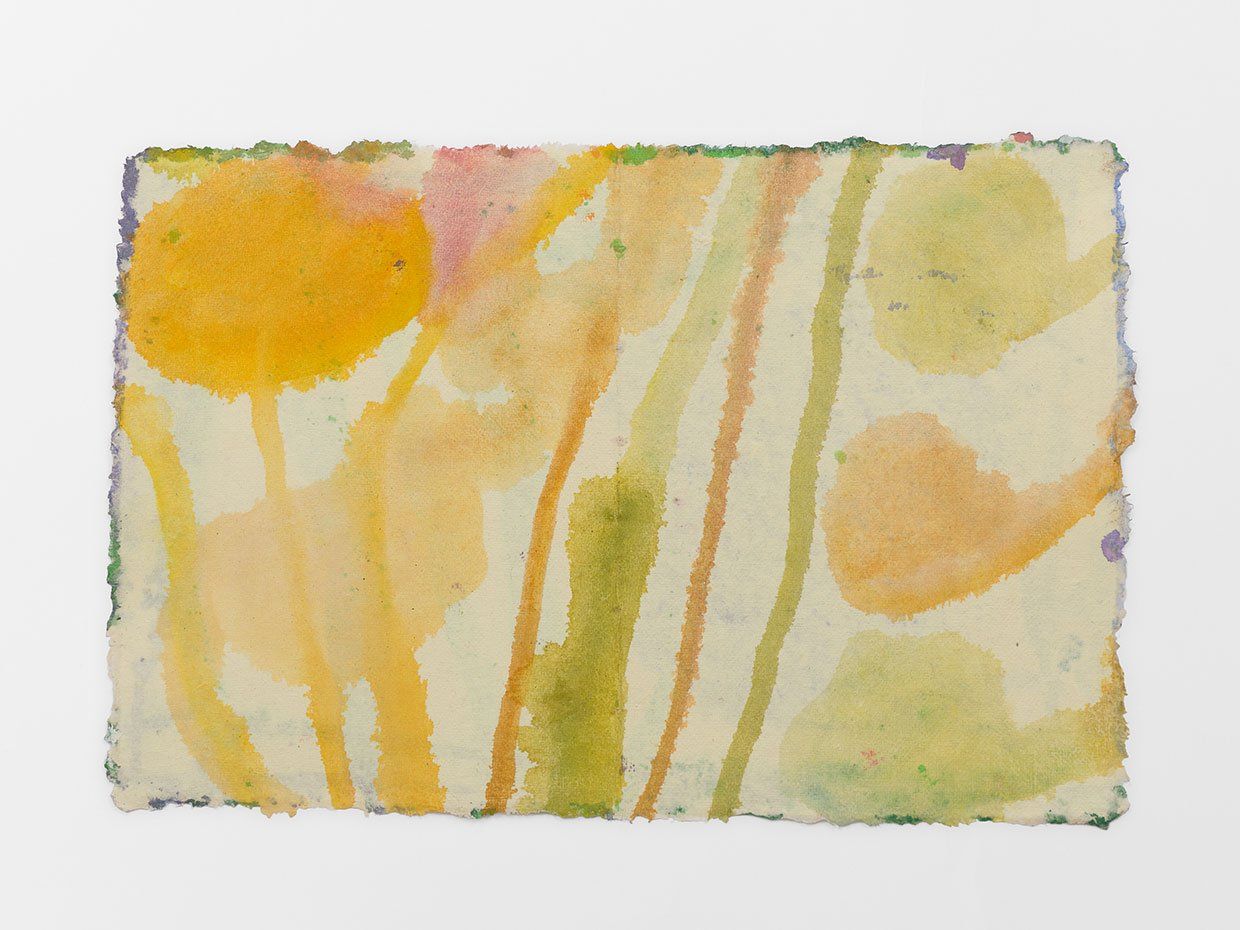 June, 2022, watercolor and gouache on Indian paper, 9 3/4 x 14 1/2