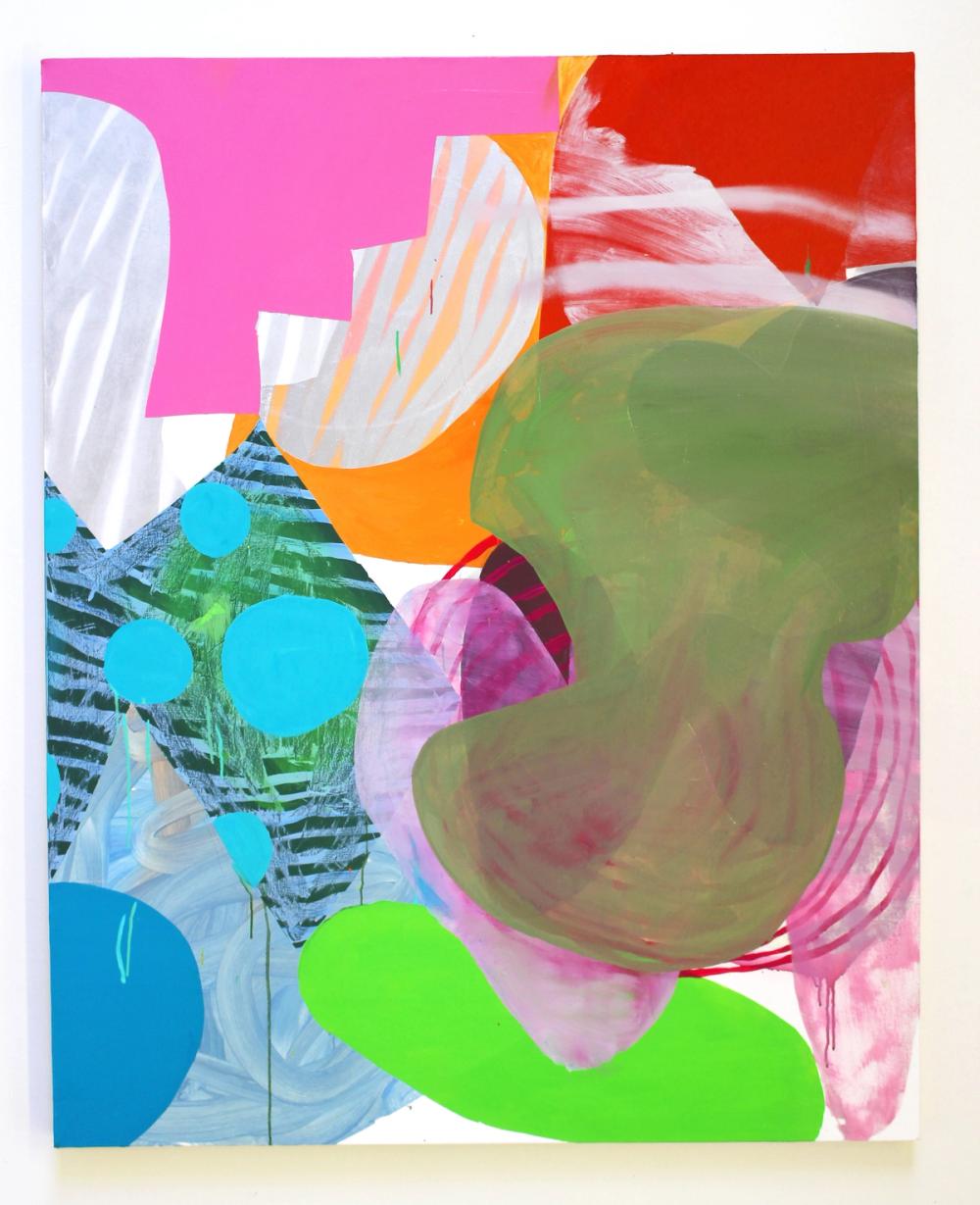 Adeline, 2017, acrylic and oil on canvas, 50 x 45 in.