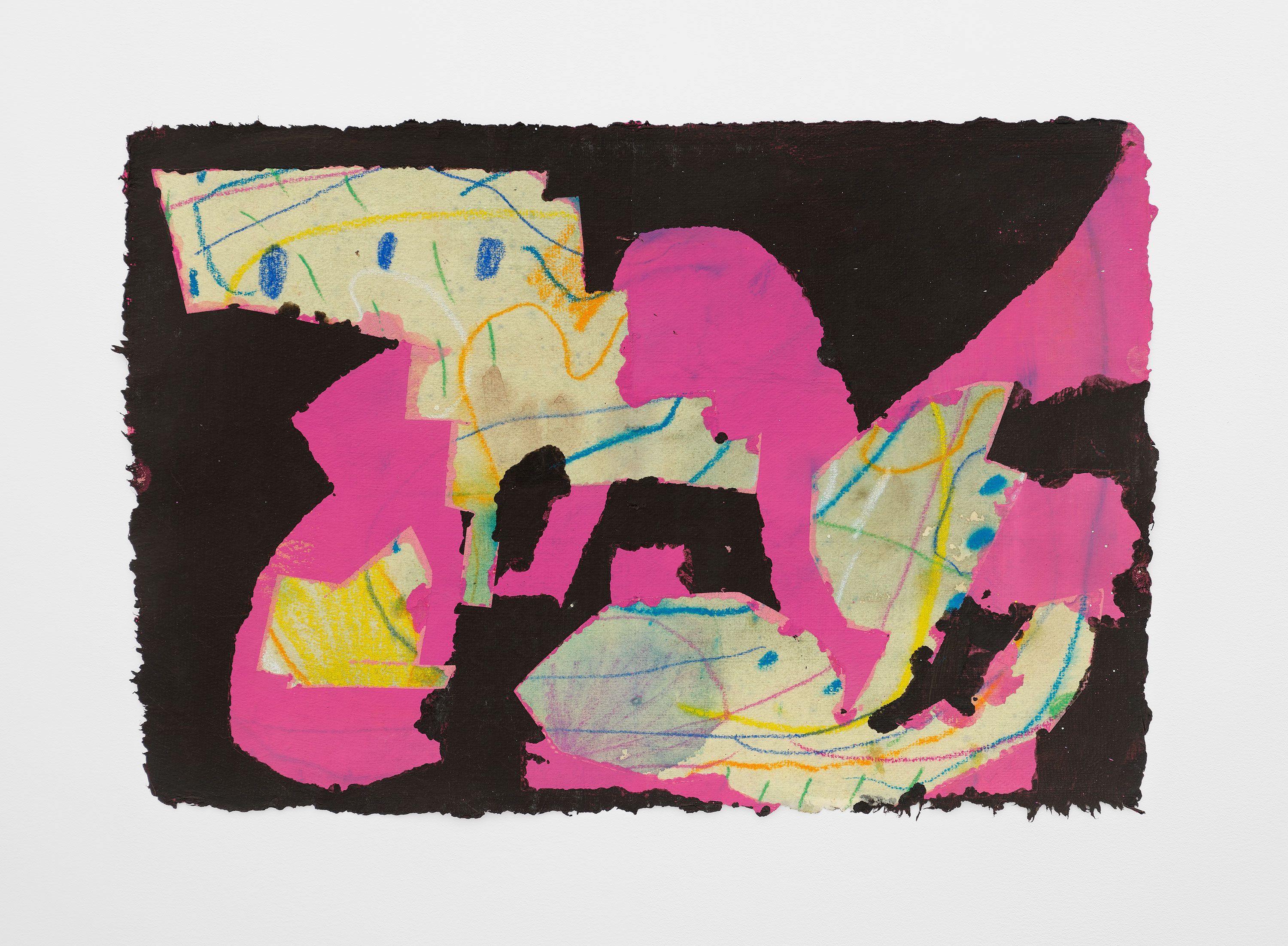 #60Ma, 2024, gouache, flashe, watercolor pencil on paper, 10 1/2 x 15 3/4 in.