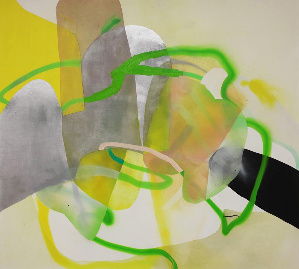 Lemon Black, 2011, acrylic and oil on canvas, 60 x 50 in.