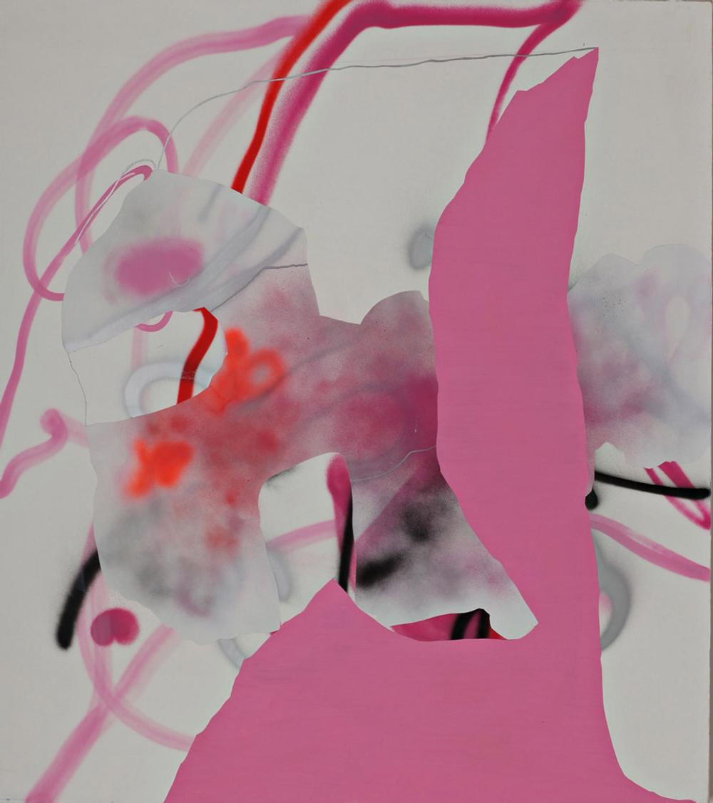 First Day, 2011, acrylic and oil on canvas, 55 x 50 in.