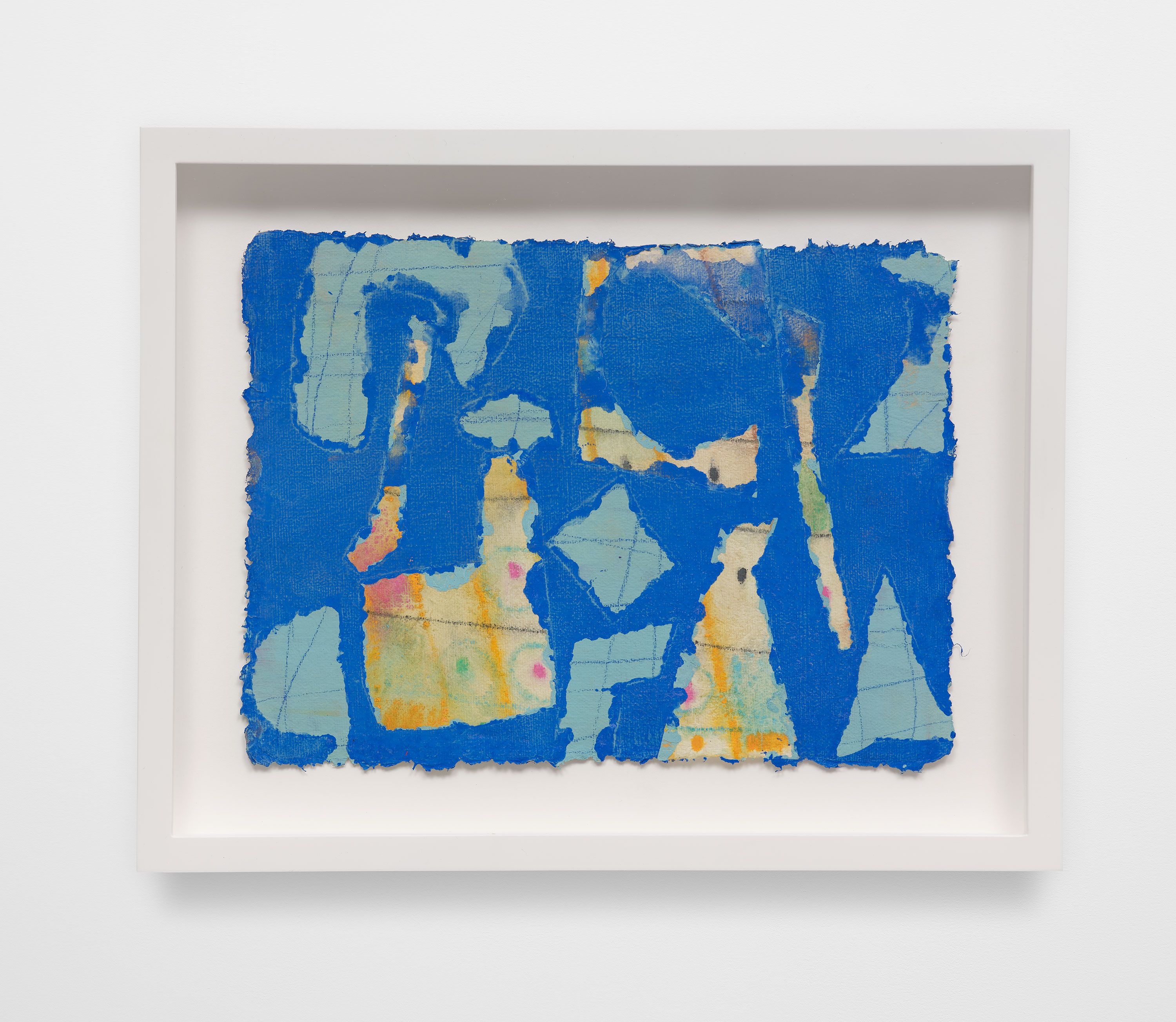 #10 Cobalt, 2024, gouache, flashe, pencil on paper 7.5 x 10 in.
