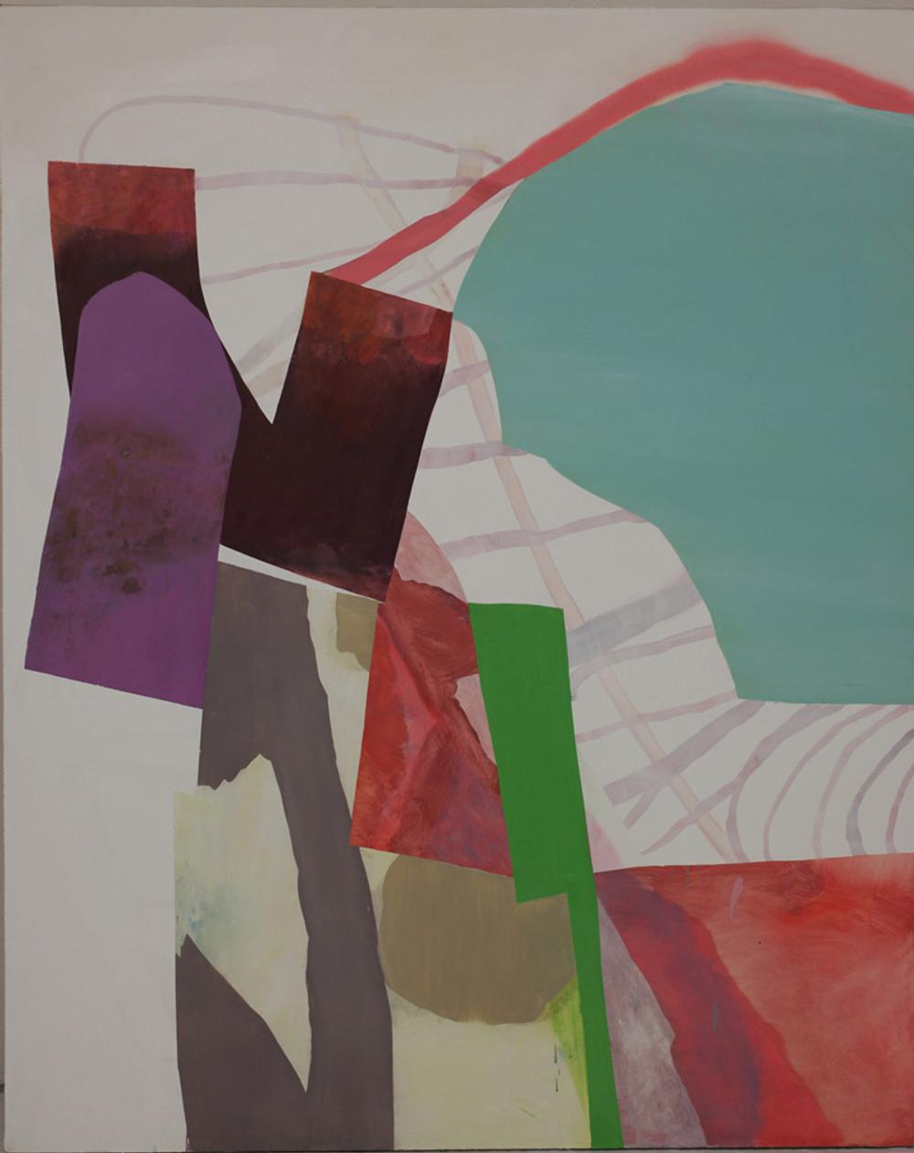 Boomerang, 2010, acrylic and oil on canvas, 55 x 50 in.
