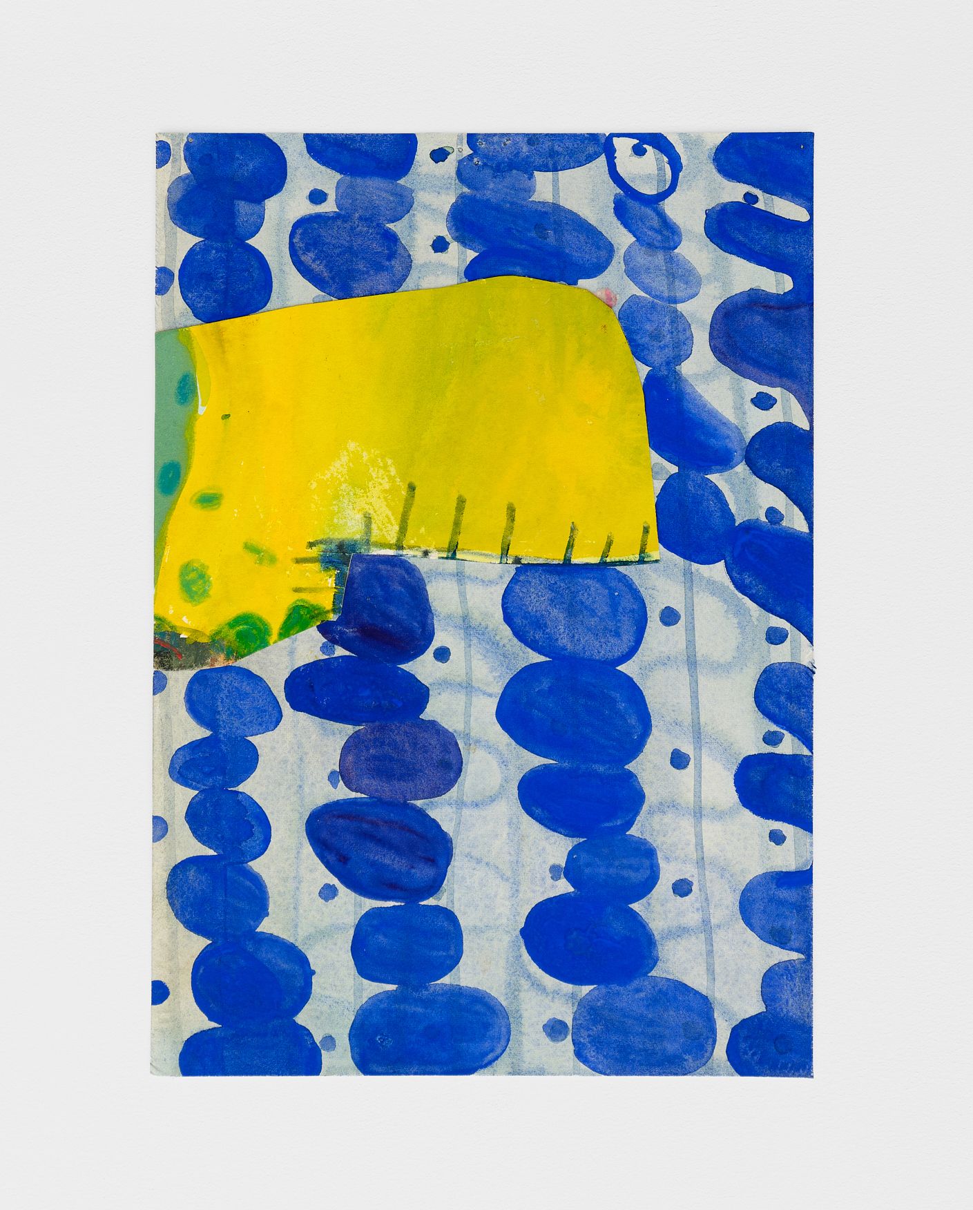 #14, 2019, gouache, pencil on paper, 10 1/2 x 7 1/2 in.