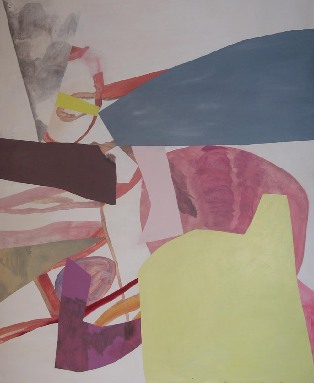 Thin Skin, 2010, acrylic and oil on canvas, 80 x 65 in.