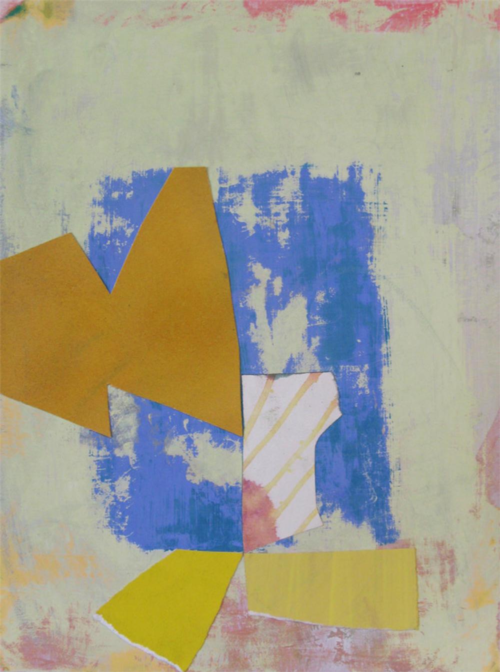 Ochre B, 2013, oil on panel, 16 x 12 in.