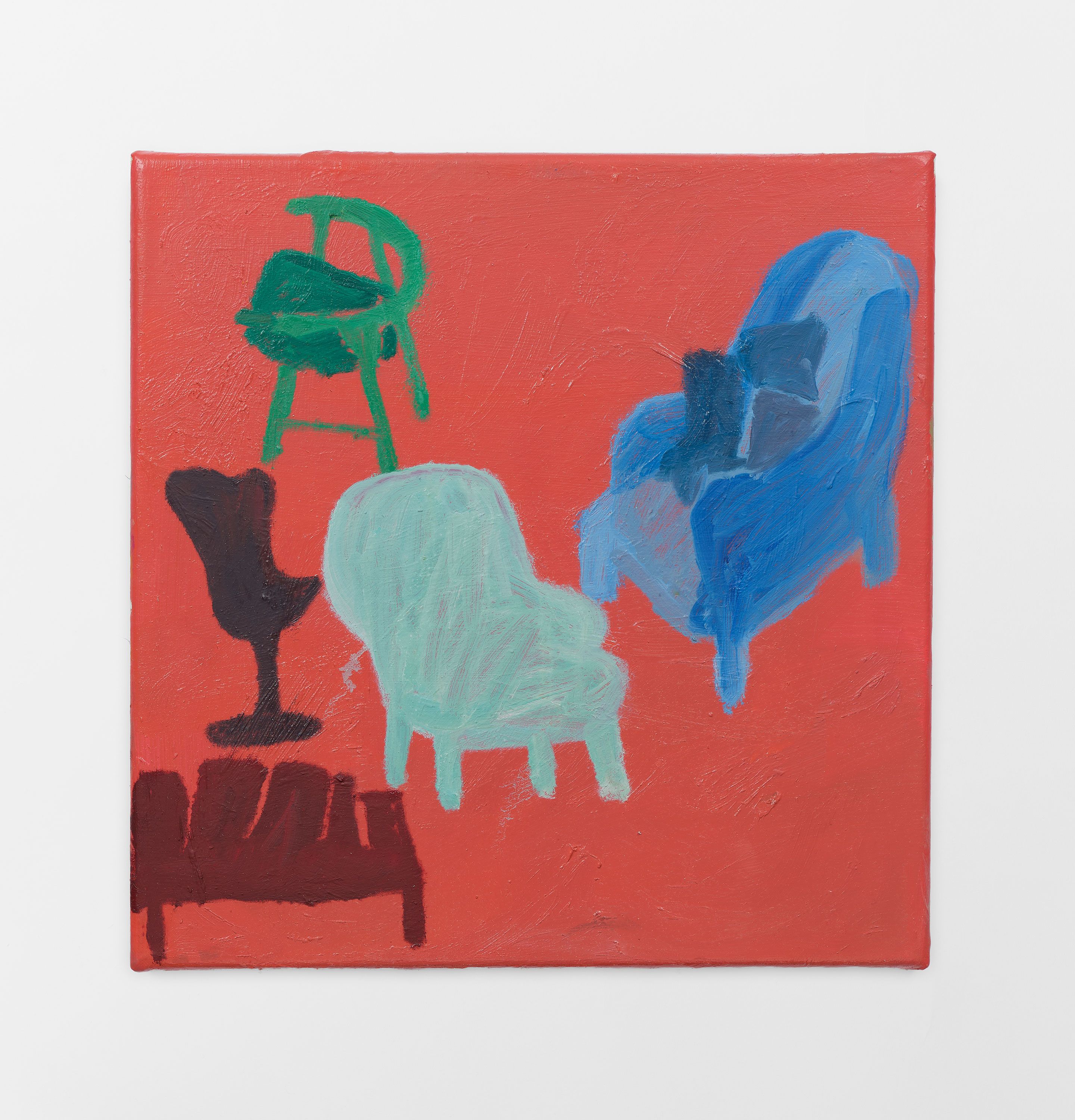 Holding, 2026, oil on linen, 12 x 12 in.