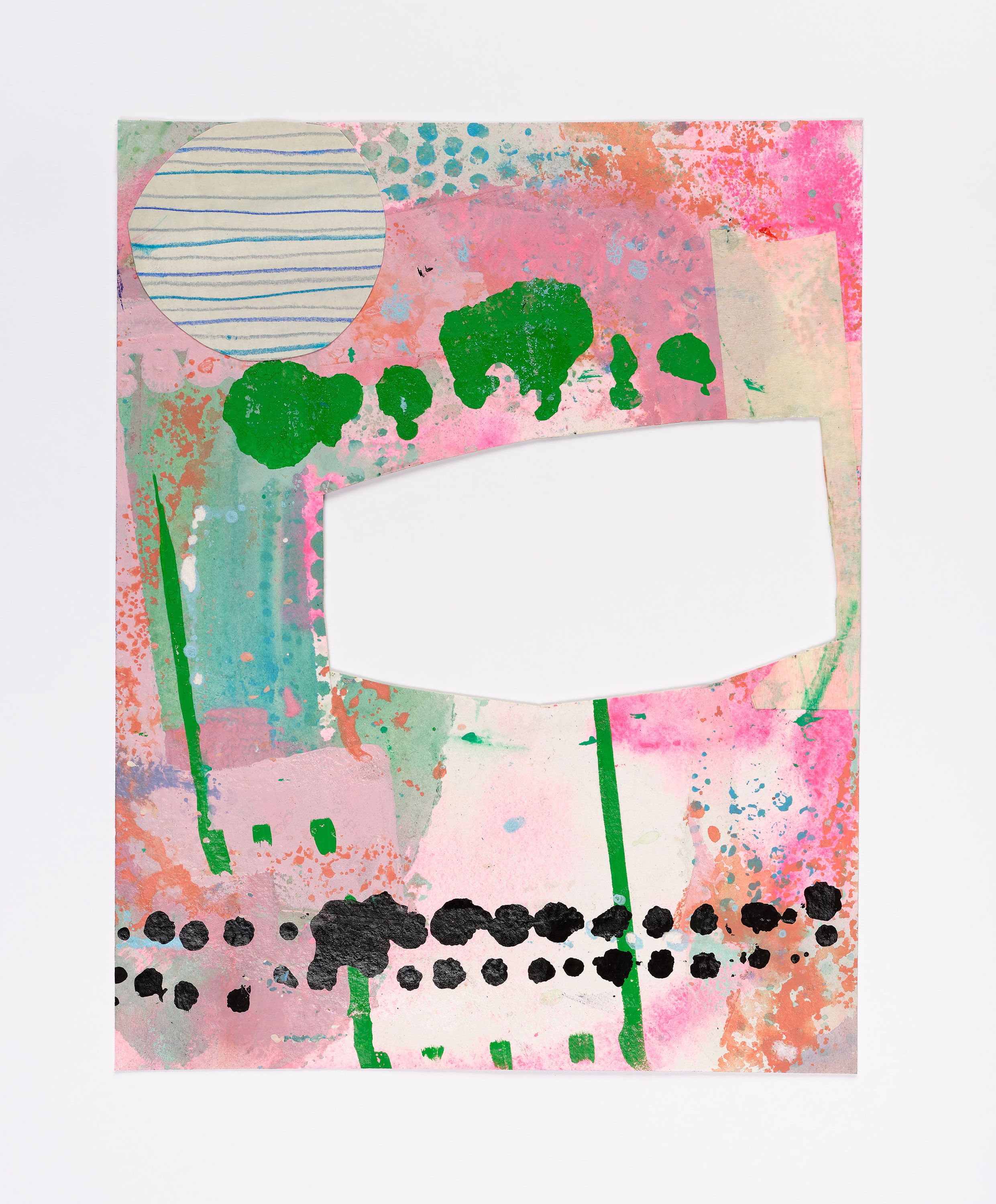  #2, 2025, acrylic, gouache, flashe on paper, 10 x 8 in.