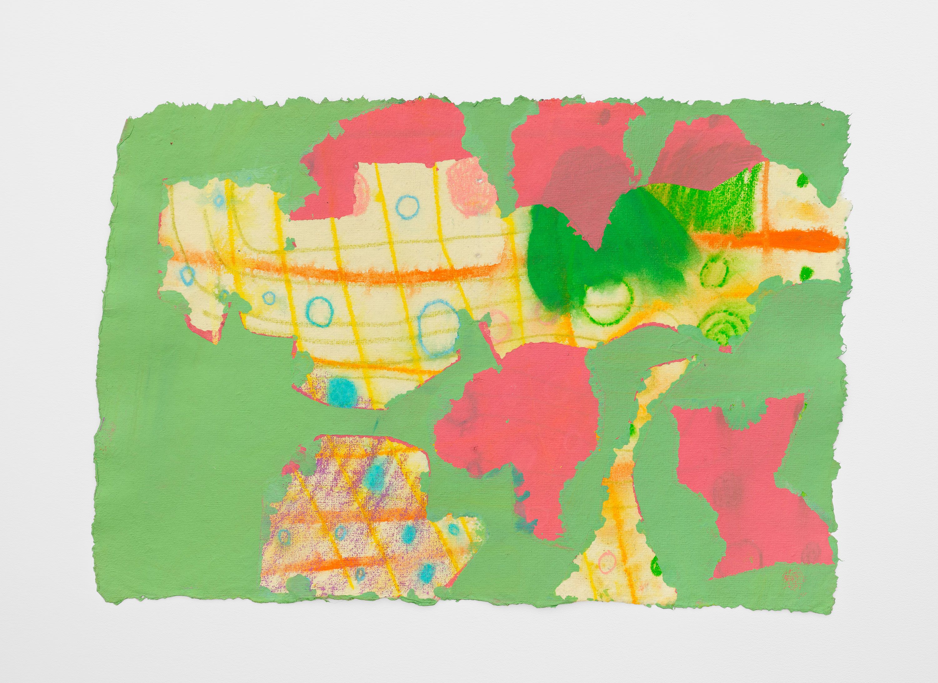 #5Pg, 2024, gouache, flashe, pencil on paper 9 1/4 x 14 1/2 in.