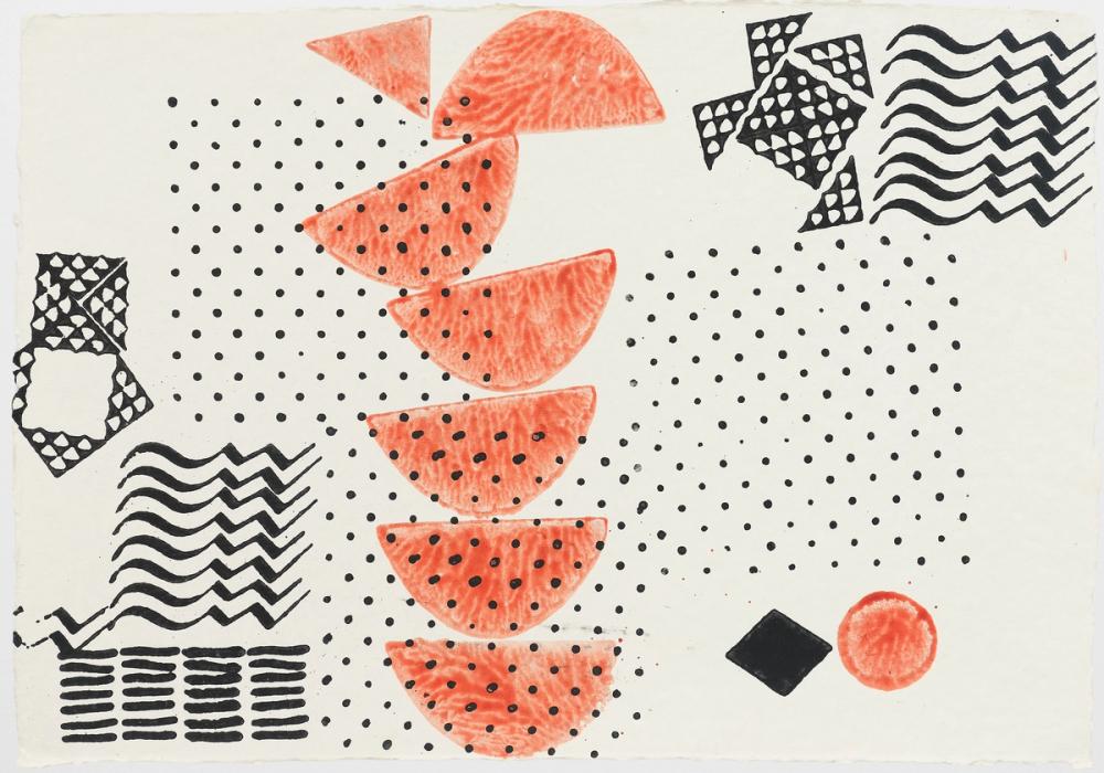 #7, 2018, acrylic on paper, 14 1/2 x 20 1/2 in.