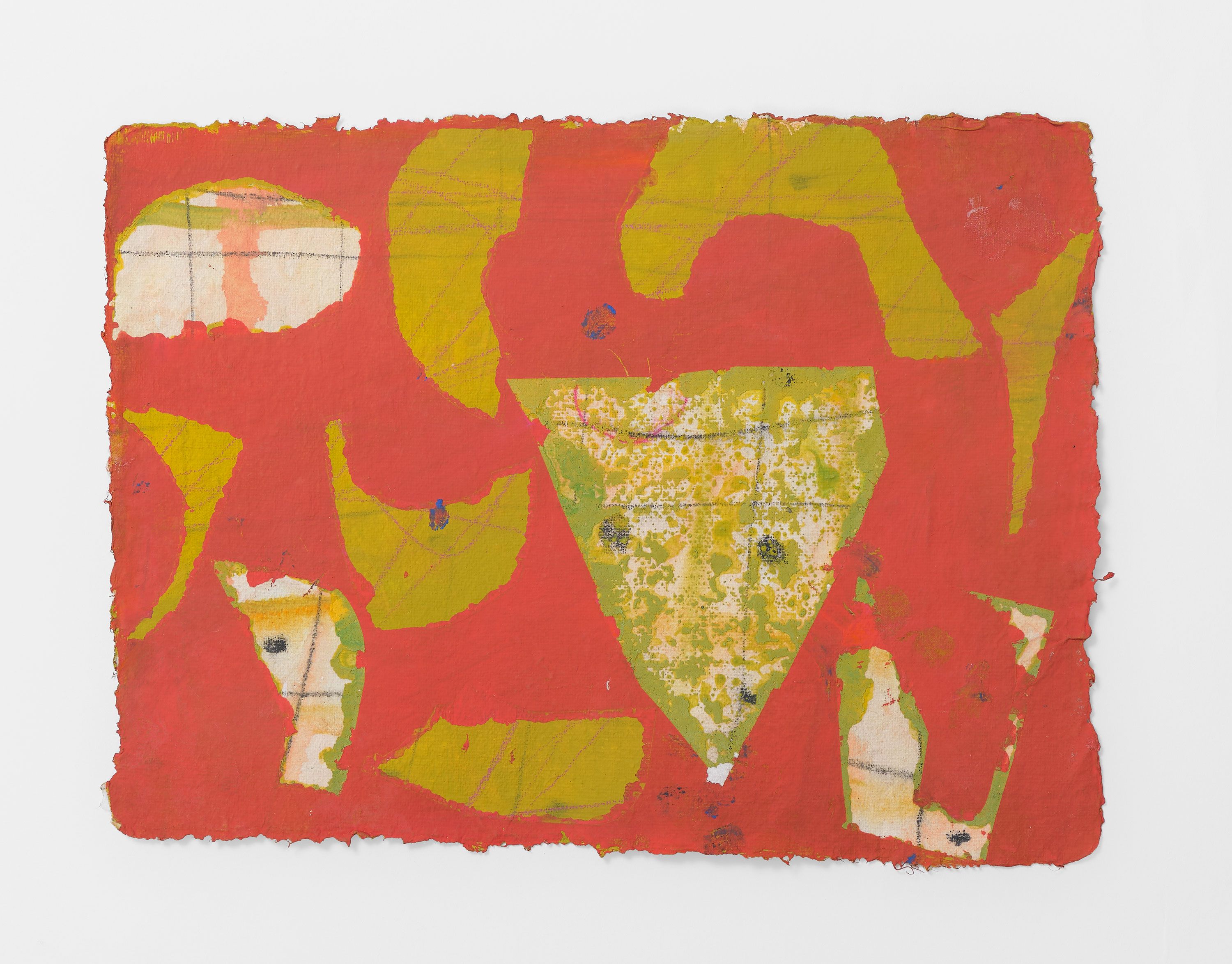 #3 Venetian, 2024, gouache, flashe, pencil on paper 7.5 x 10 in.