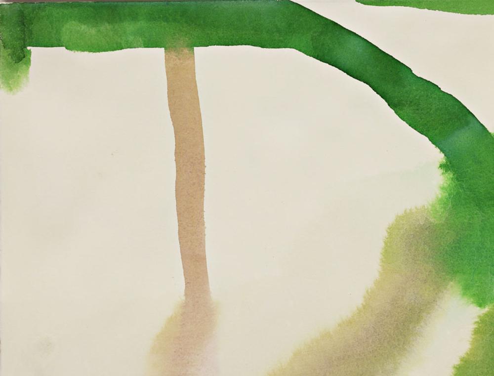 Emerald, 2009, watercolor on paper, 12 x 16 in.